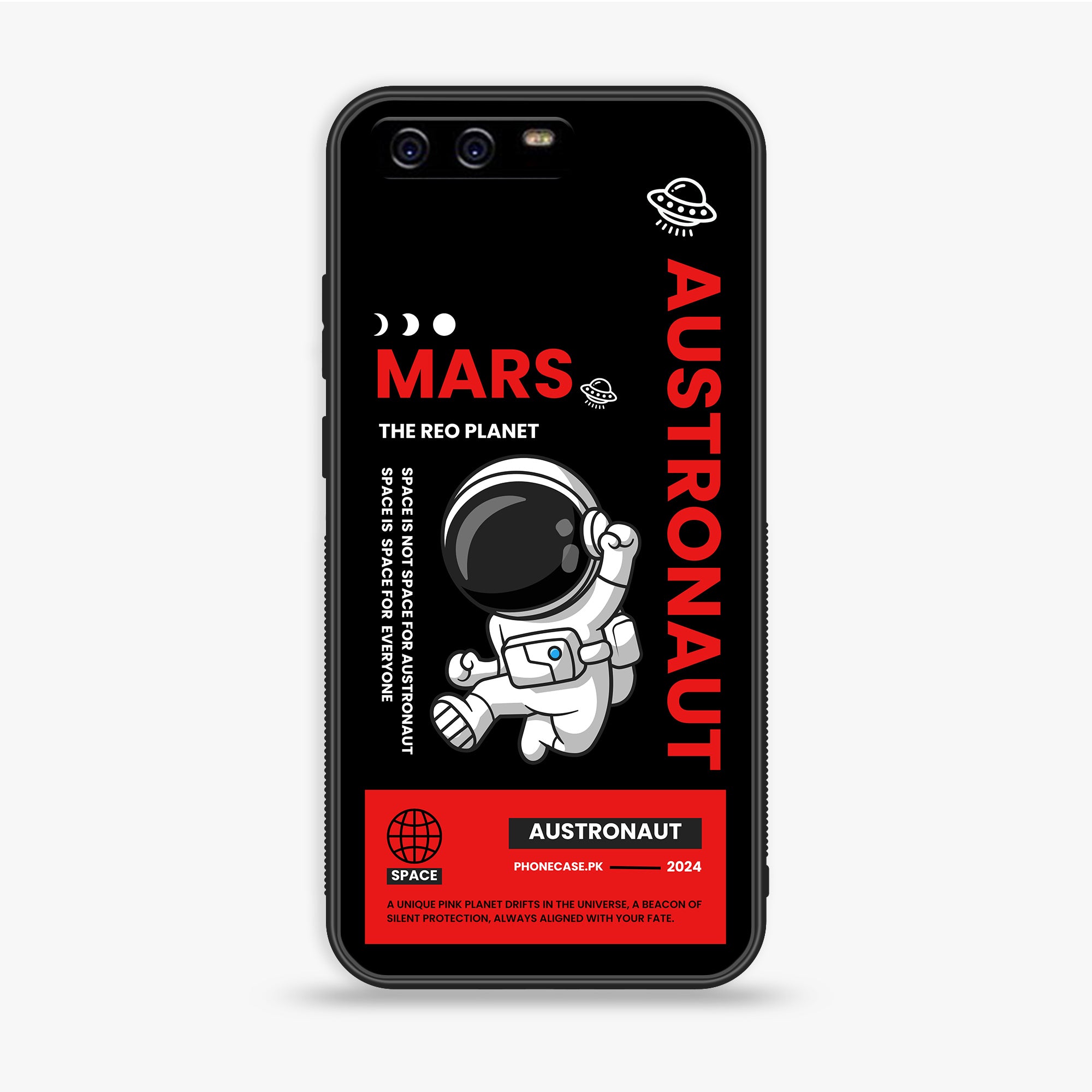 Huawei P10 Plus - Astronaut Series - Premium Printed Glass soft Bumper shock Proof Case