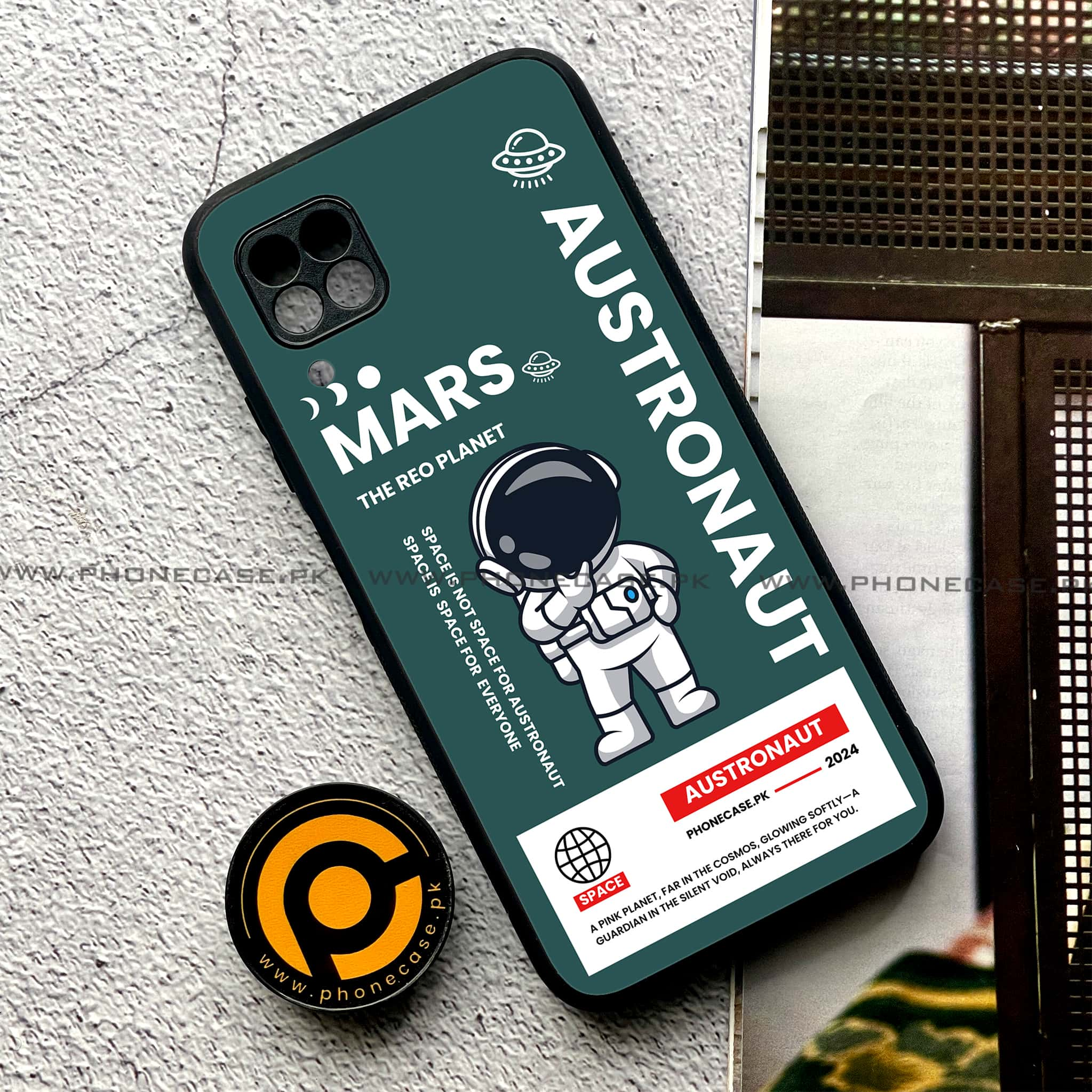 Huawei P40 Lite - Astronaut Series - Premium Printed Glass soft Bumper shock Proof Case