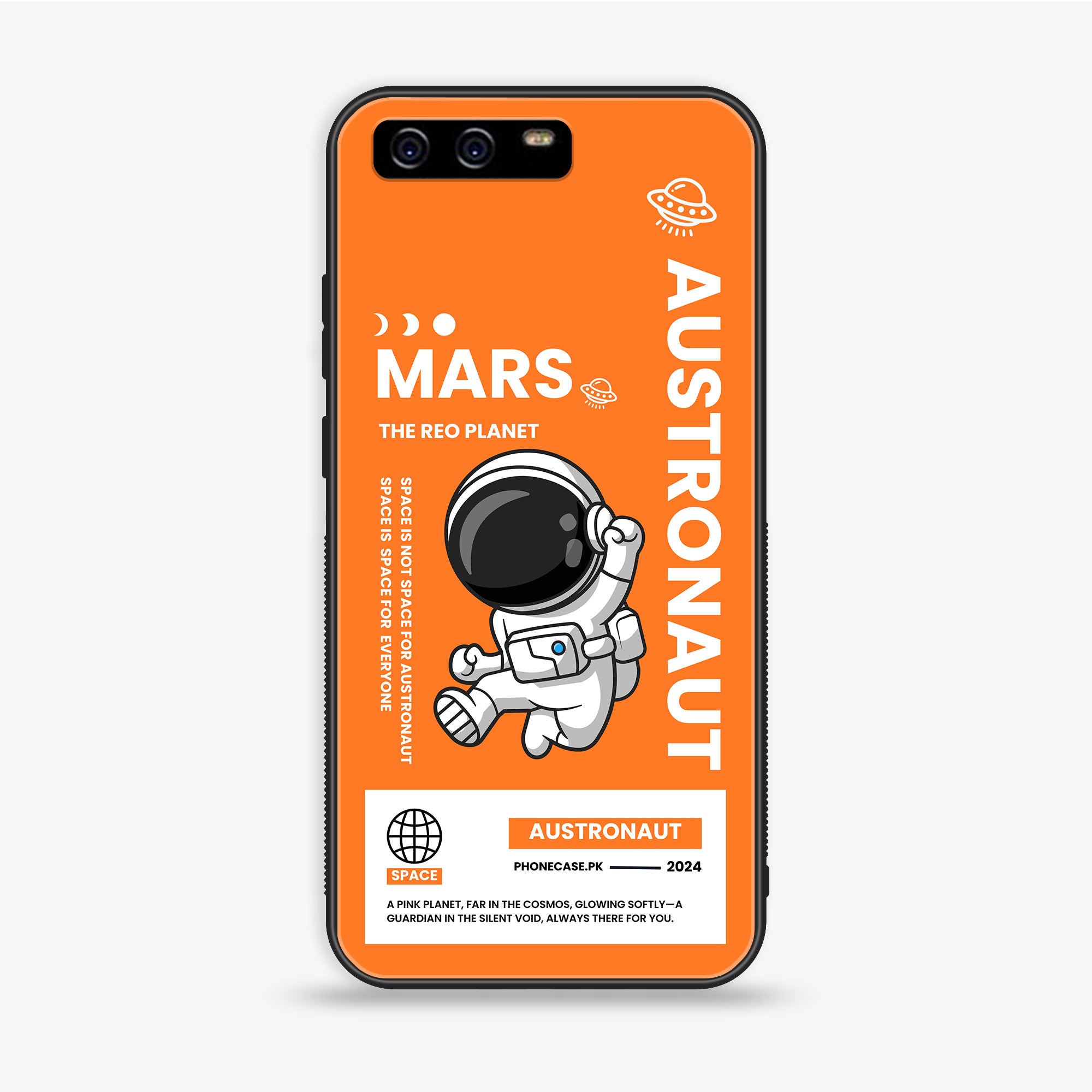 Huawei P10 Plus - Astronaut Series - Premium Printed Glass soft Bumper shock Proof Case