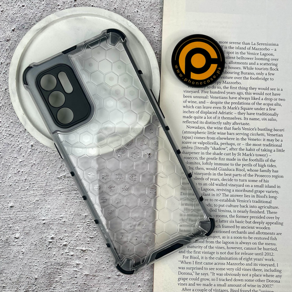 Oppo Reno 6 4G Airbag Shockproof Hybrid Armor Honeycomb Transparent Cover