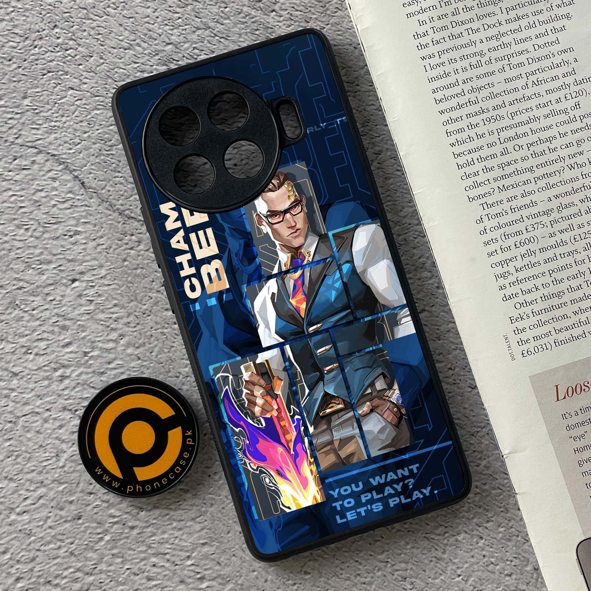 Tecno Spark 20 pro plus - Battle-Ready Series - Premium Metal Printed soft Bumper shock Proof Case