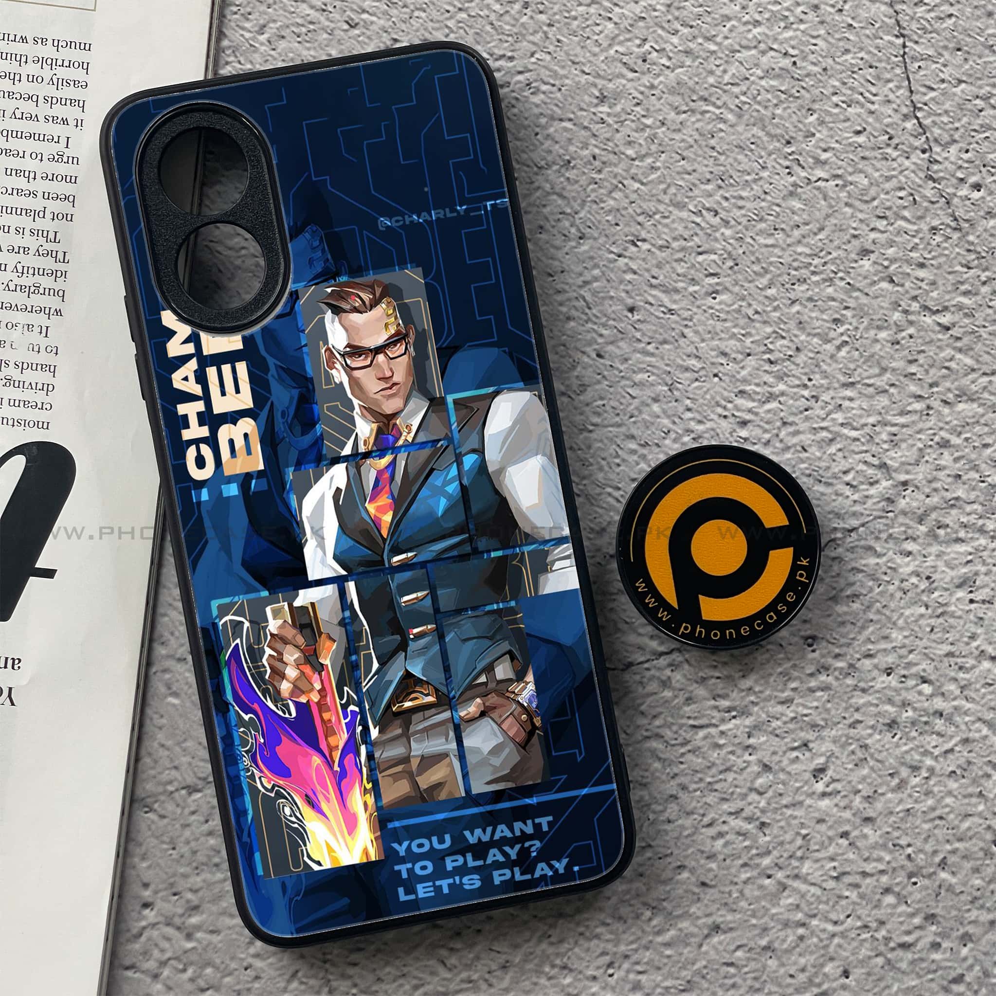 Oppo A18 4G - Battle-Ready Series - Premium Metal  Printed soft Bumper shock Proof Case