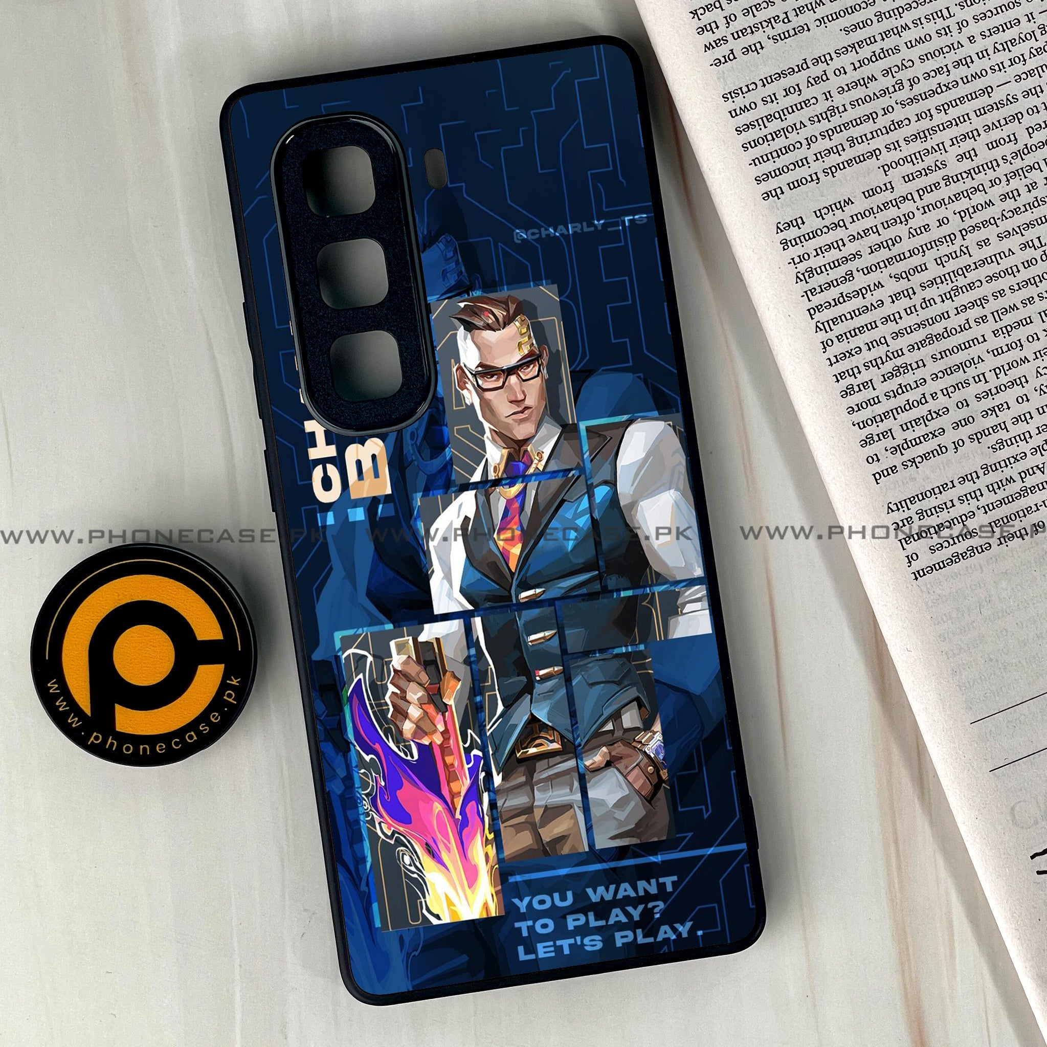 Infinix Hot 60 Pro Plus - Battle-Ready Series - Premium Metal Printed soft Bumper shock Proof Case