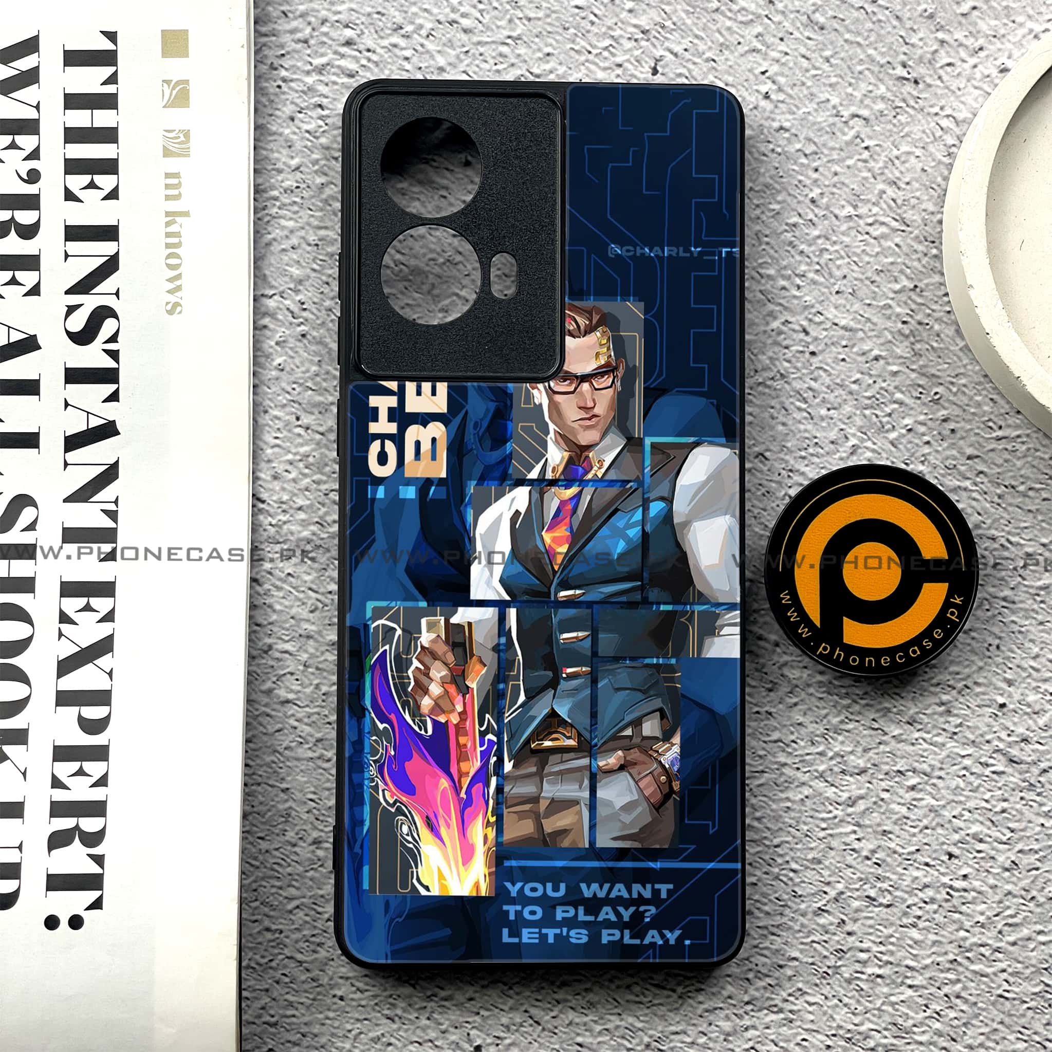 Moto G85 - Battle-Ready Series - Premium Printed Glass soft Bumper shock Proof Case