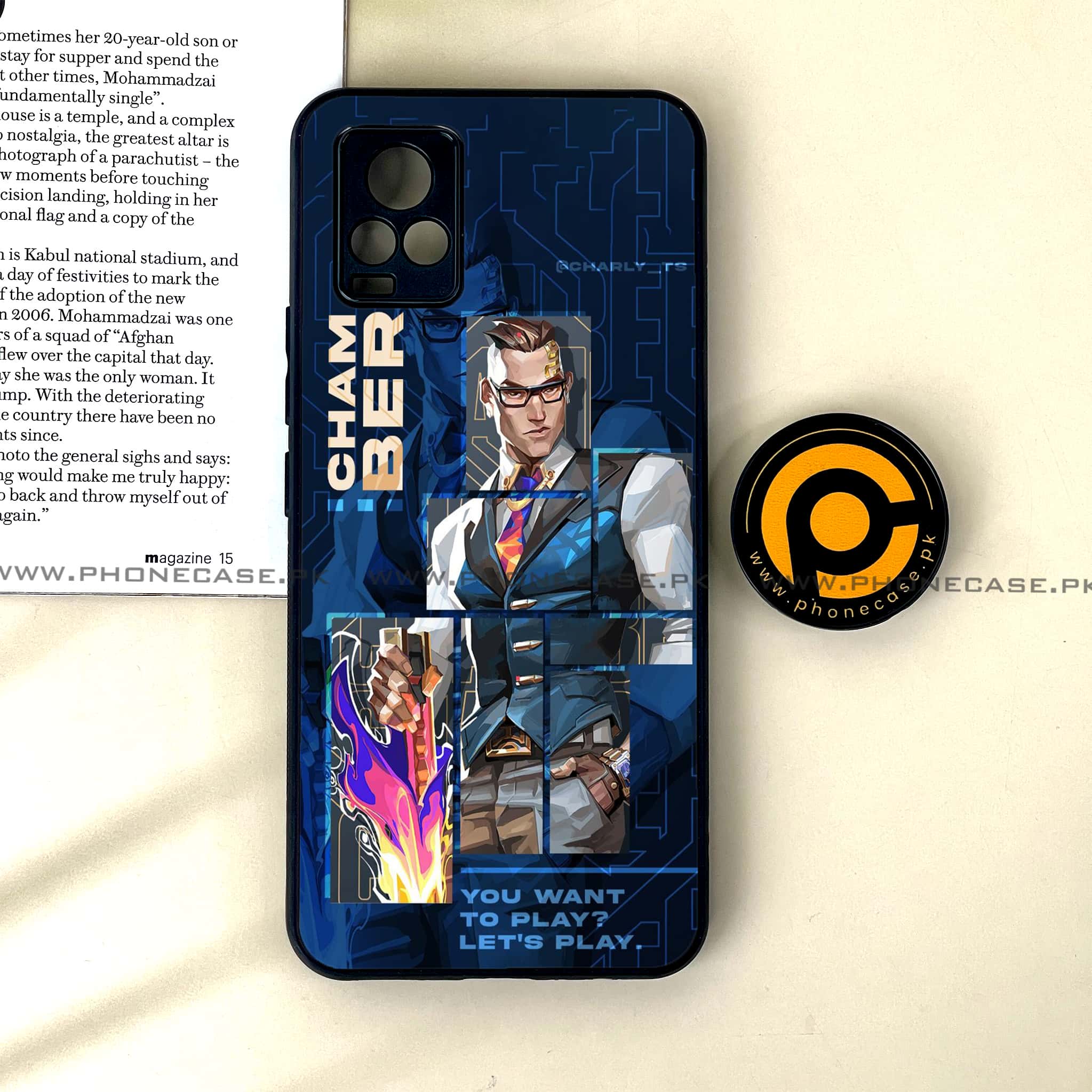 Vivo V20 - Battle-Ready Series - Premium Printed Glass soft Bumper shock Proof Case