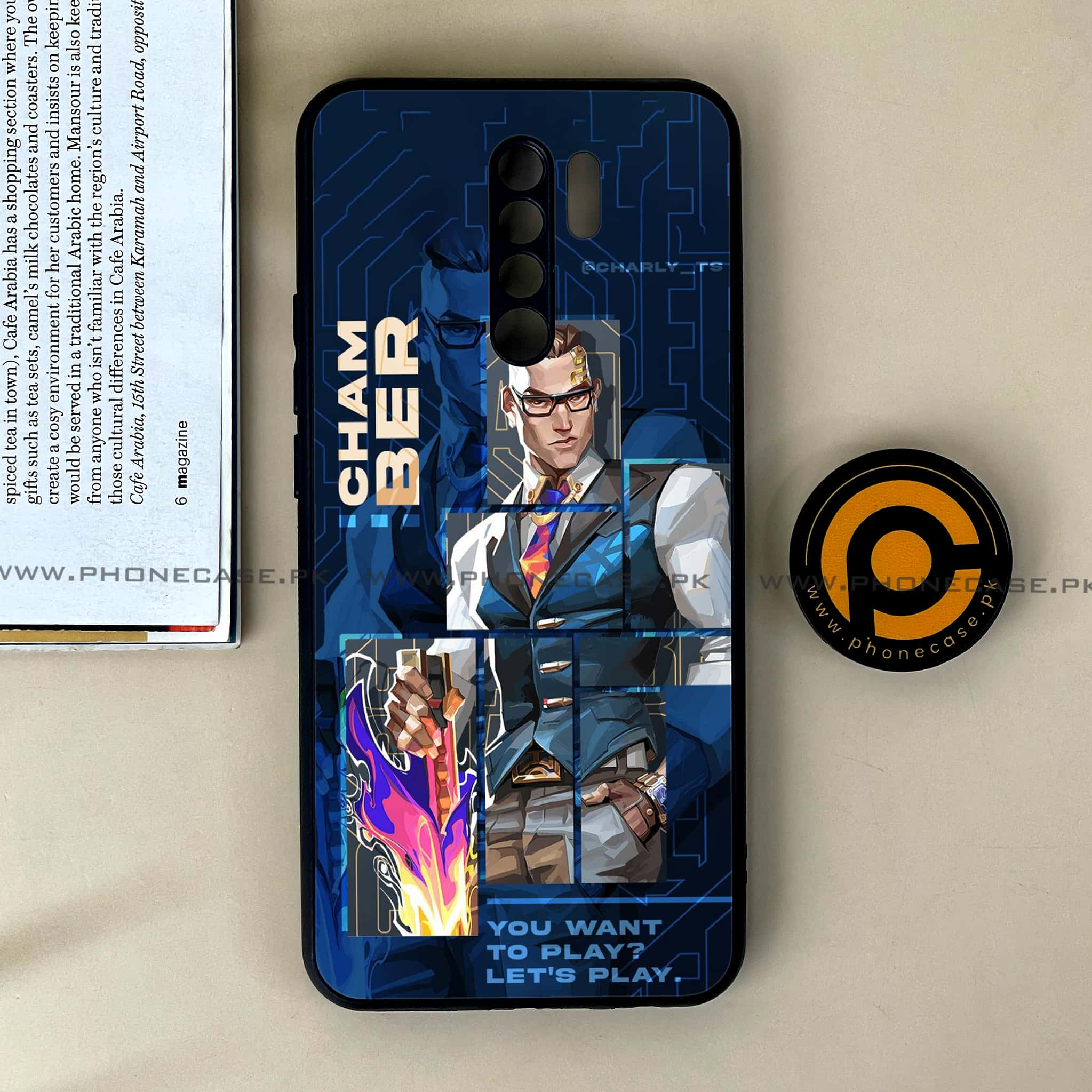 Xiaomi Redmi 9 - Battle-Ready Series - Premium Printed Glass soft Bumper shock Proof Case