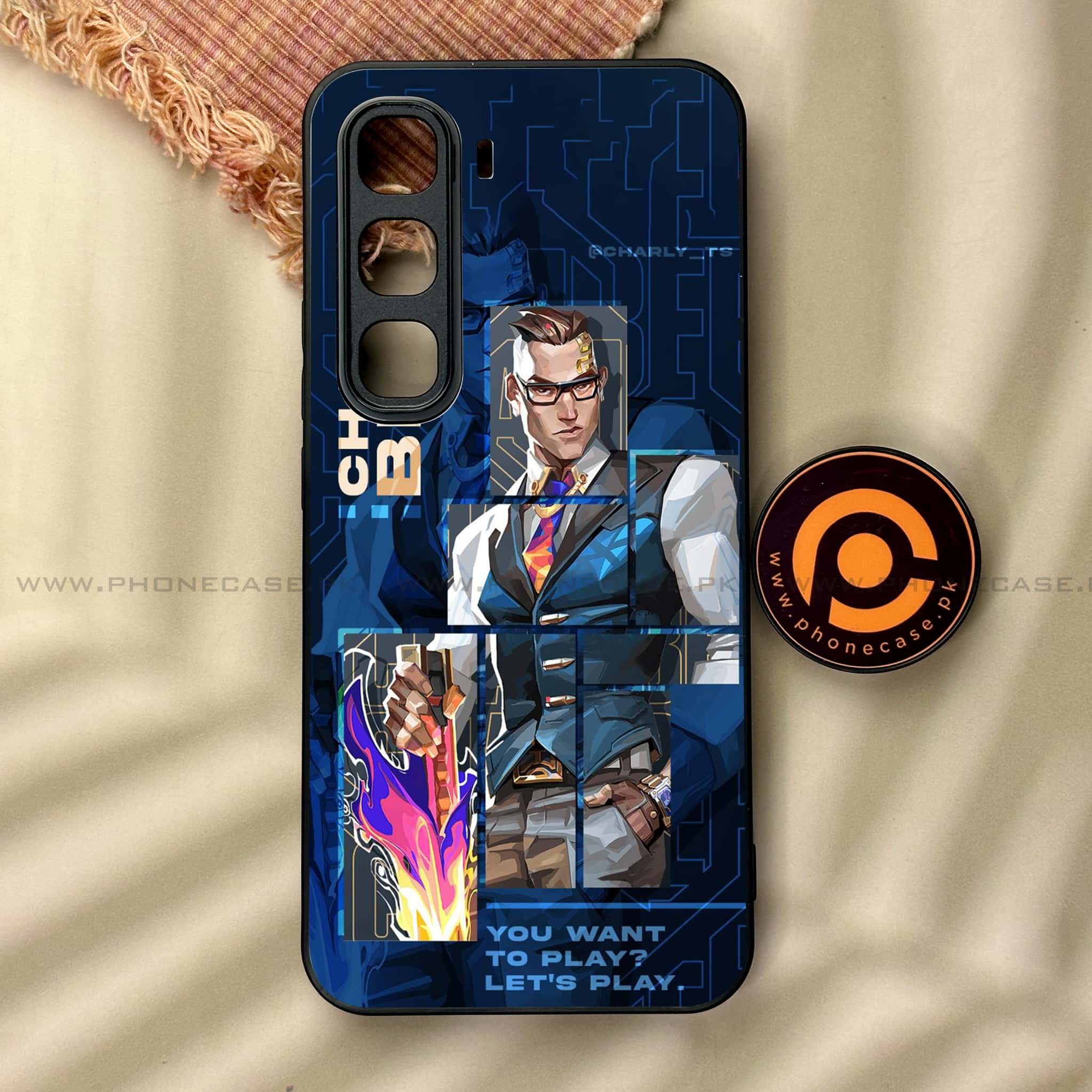 Infinix Hot 60 Pro Plus - Battle-Ready Series - Premium Metal Printed soft Bumper shock Proof Case