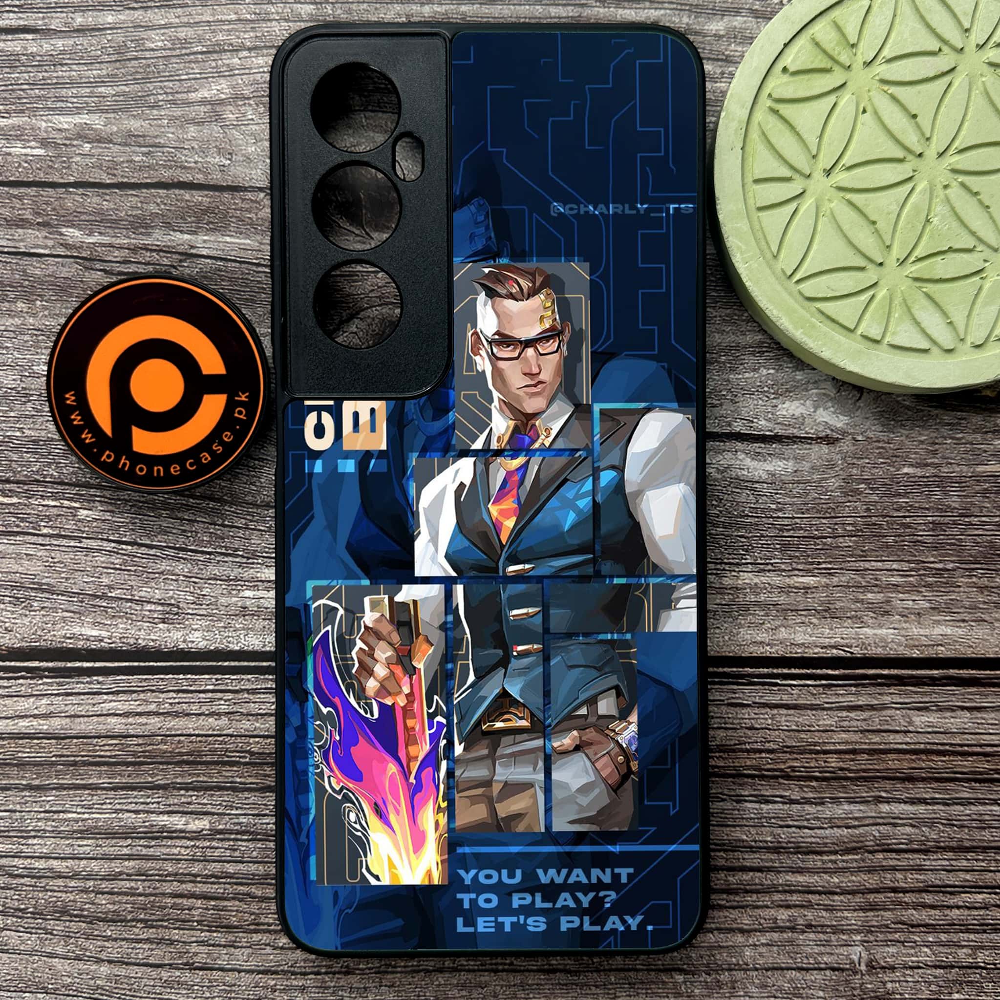 Realme C65  - Battle-Ready Series - Premium Metal Printed soft Bumper shock Proof Case