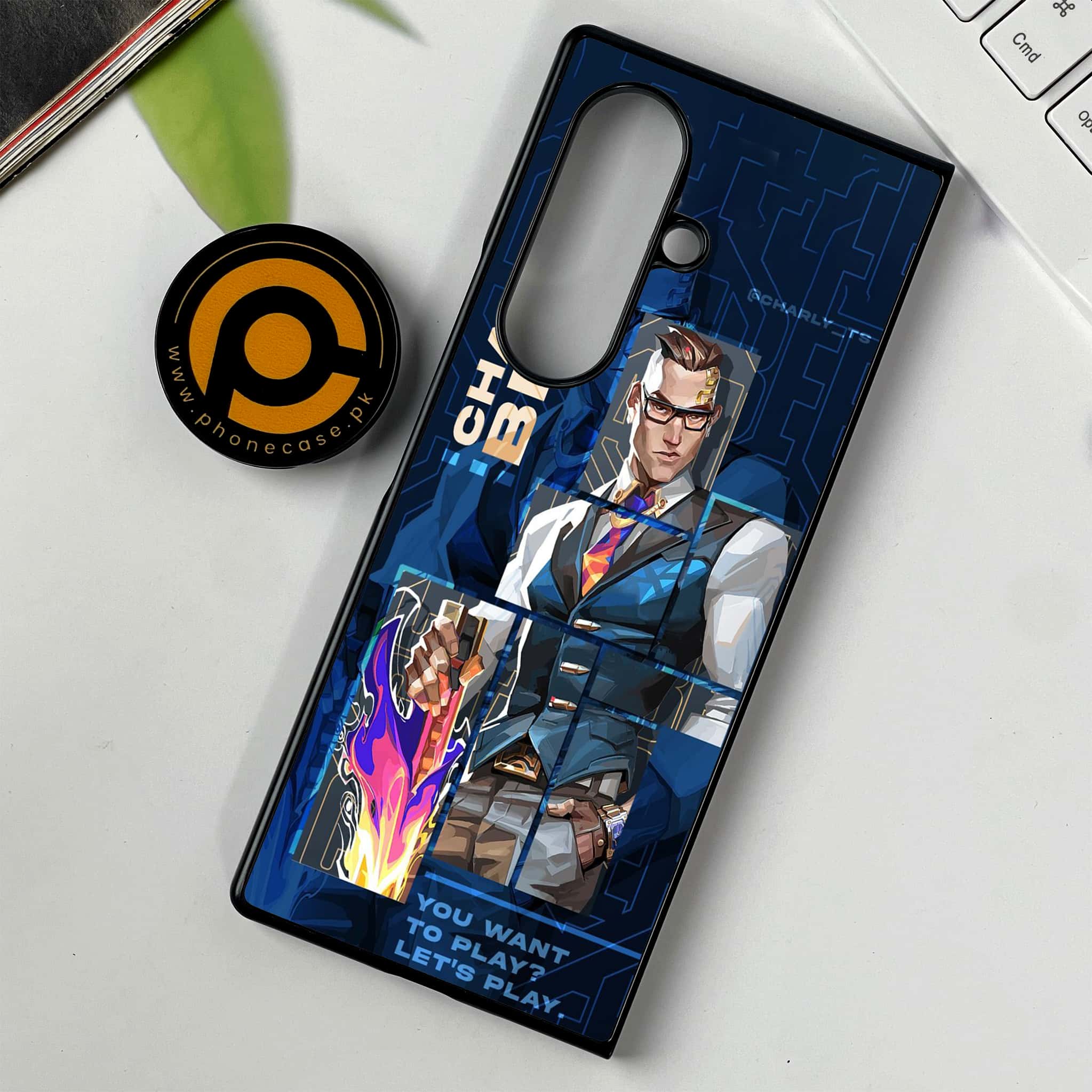 Samsung Galaxy Z Fold 7 - Battle-Ready Series - Premium Metal Printed soft Bumper shock Proof Case