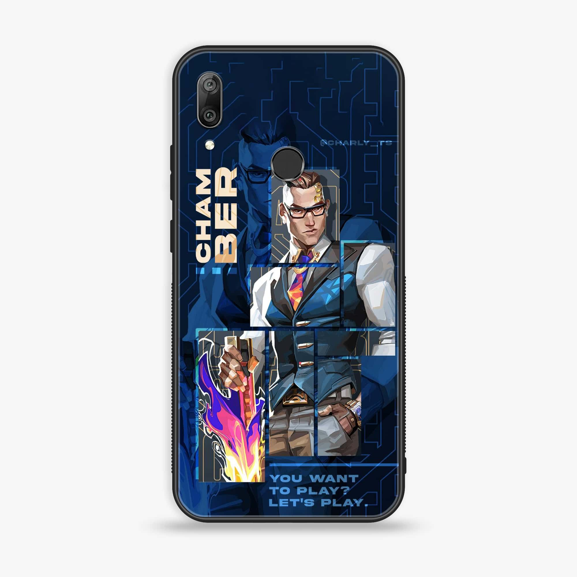 Huawei Y7 Prime (2019) - Battle-Ready Series - Premium Printed Glass soft Bumper shock Proof Case