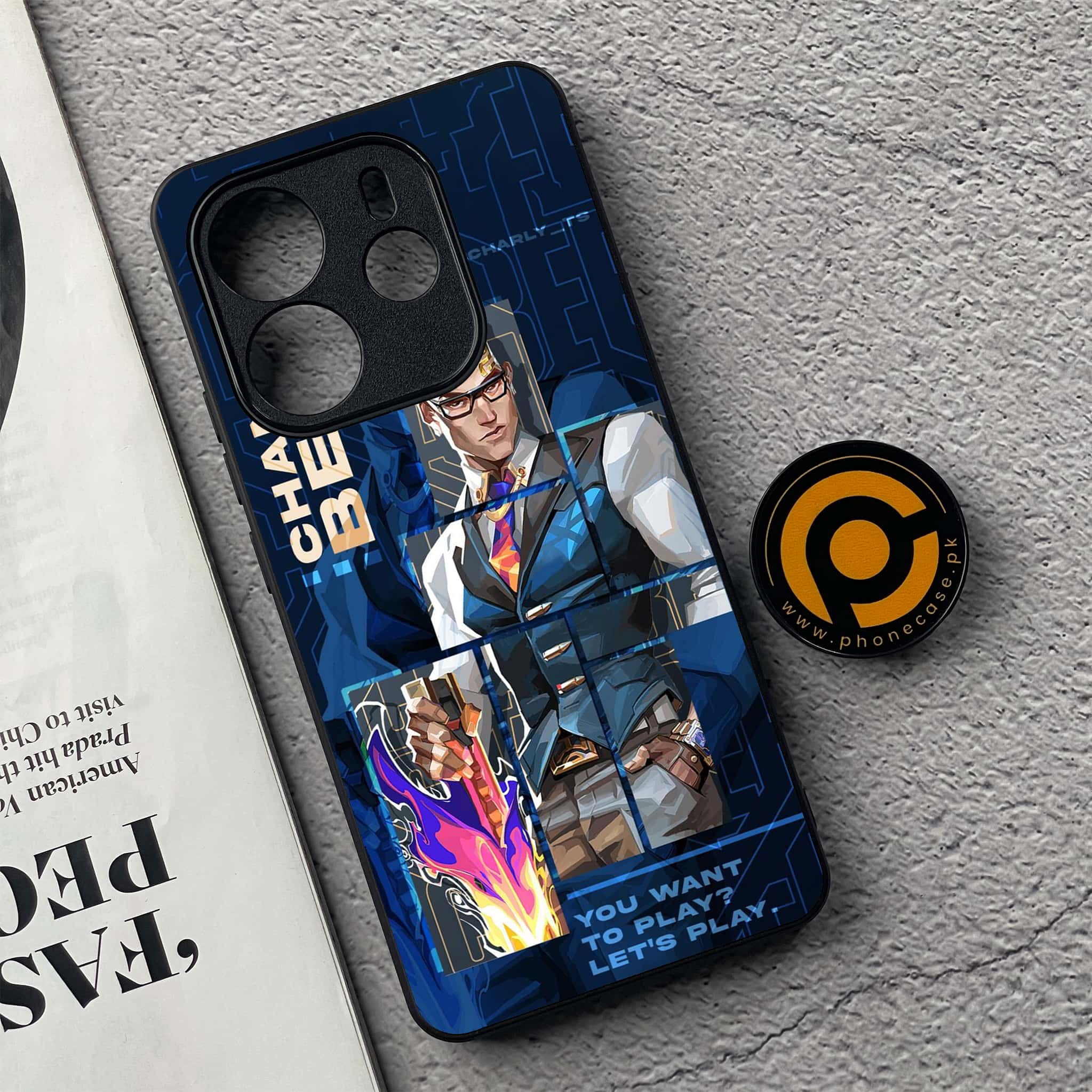 Xiaomi Redmi Note 14 - Battle-Ready Series - Premium Printed Glass soft Bumper shock Proof Case