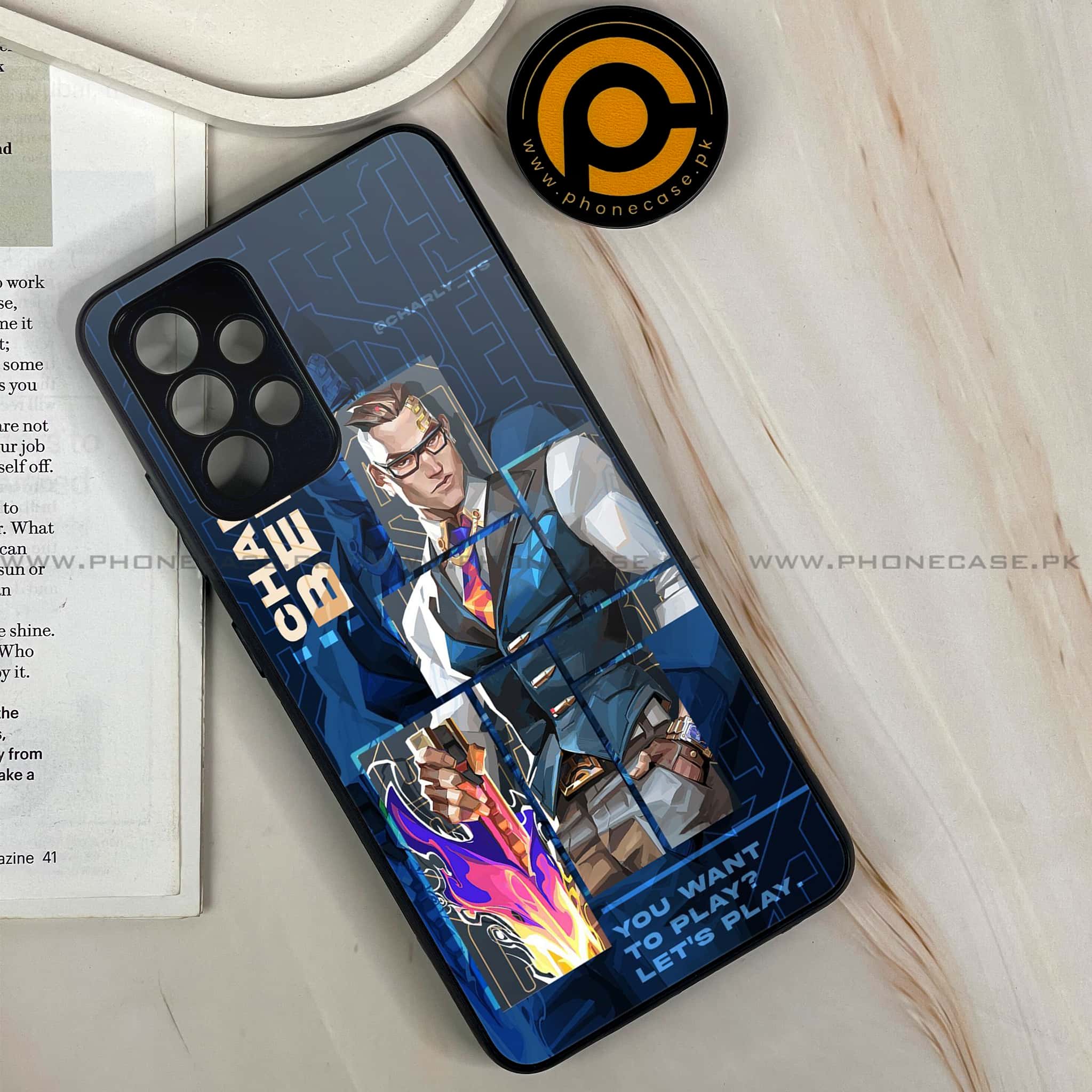 Galaxy A32 - Battle-Ready Series - Premium Printed Glass soft Bumper shock Proof Case