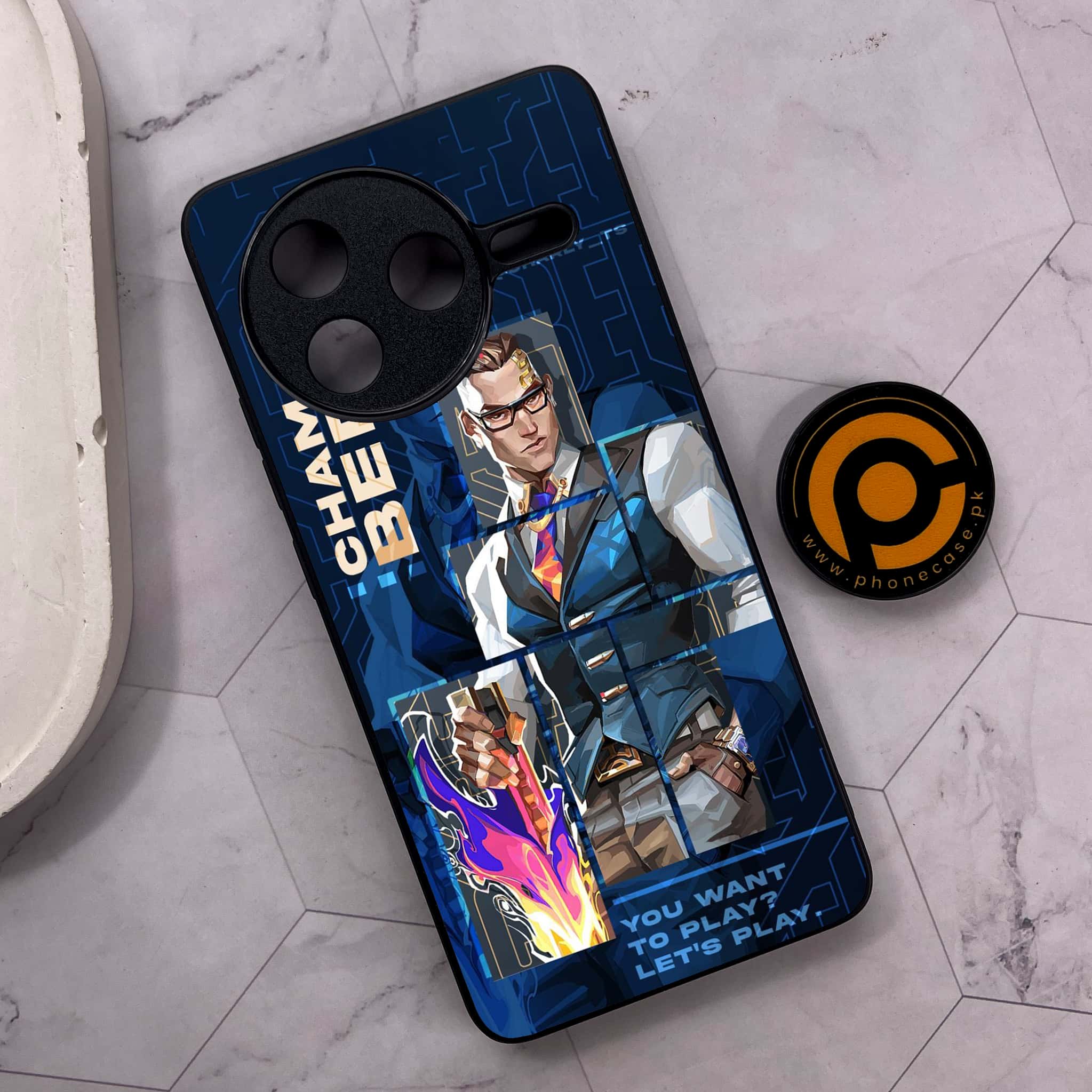 Xiaomi Poco F7 Pro 5G - Battle-Ready Series - Premium Metal Printed soft Bumper shock Proof Case