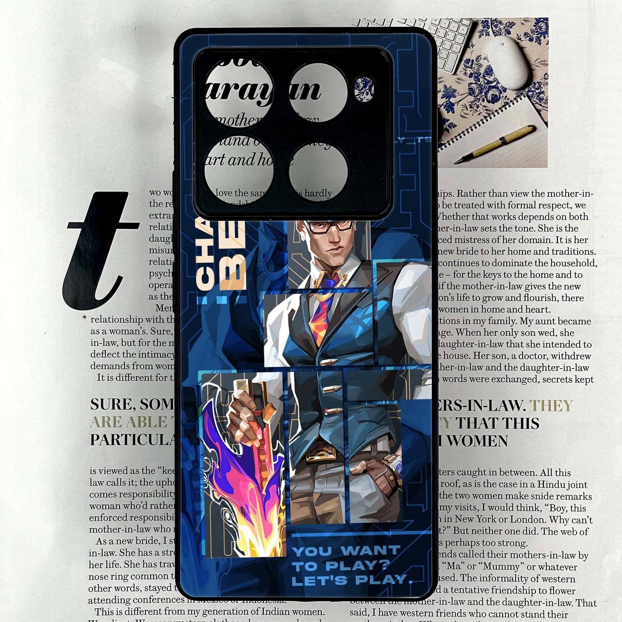 Infinix Note 40 Pro Plus - Battle Ready Series - Premium Metal Printed soft Bumper shock Proof Case