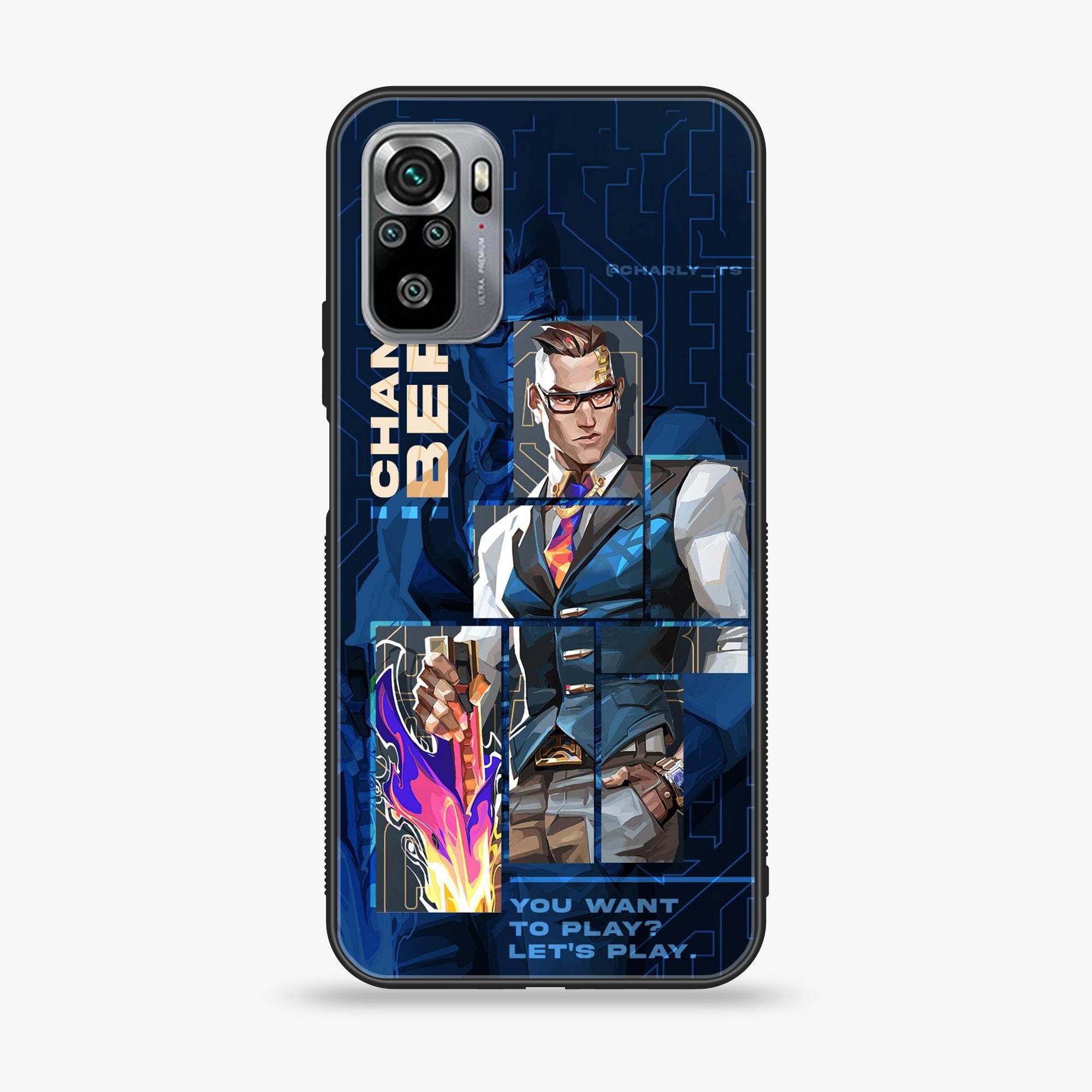 Xiaomi Redmi Note 10S- Battle-Ready - Premium Printed Glass soft Bumper shock Proof Case
