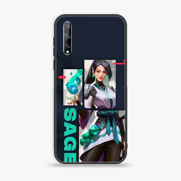 Huawei Y8p - Battle-Ready Series - Premium Printed Glass soft Bumper shock Proof Case