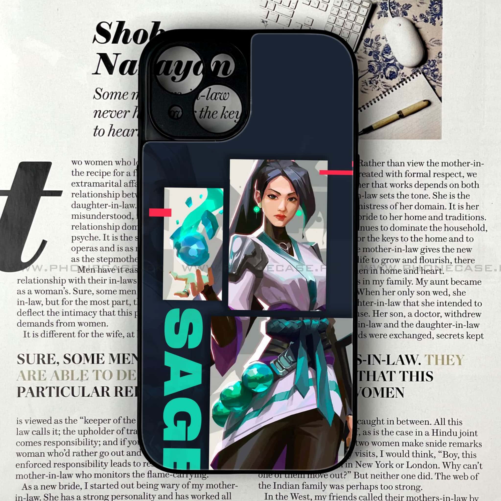 iPhone 14 - Battle-Ready Series - Premium Metal Printed soft Bumper shock Proof Case