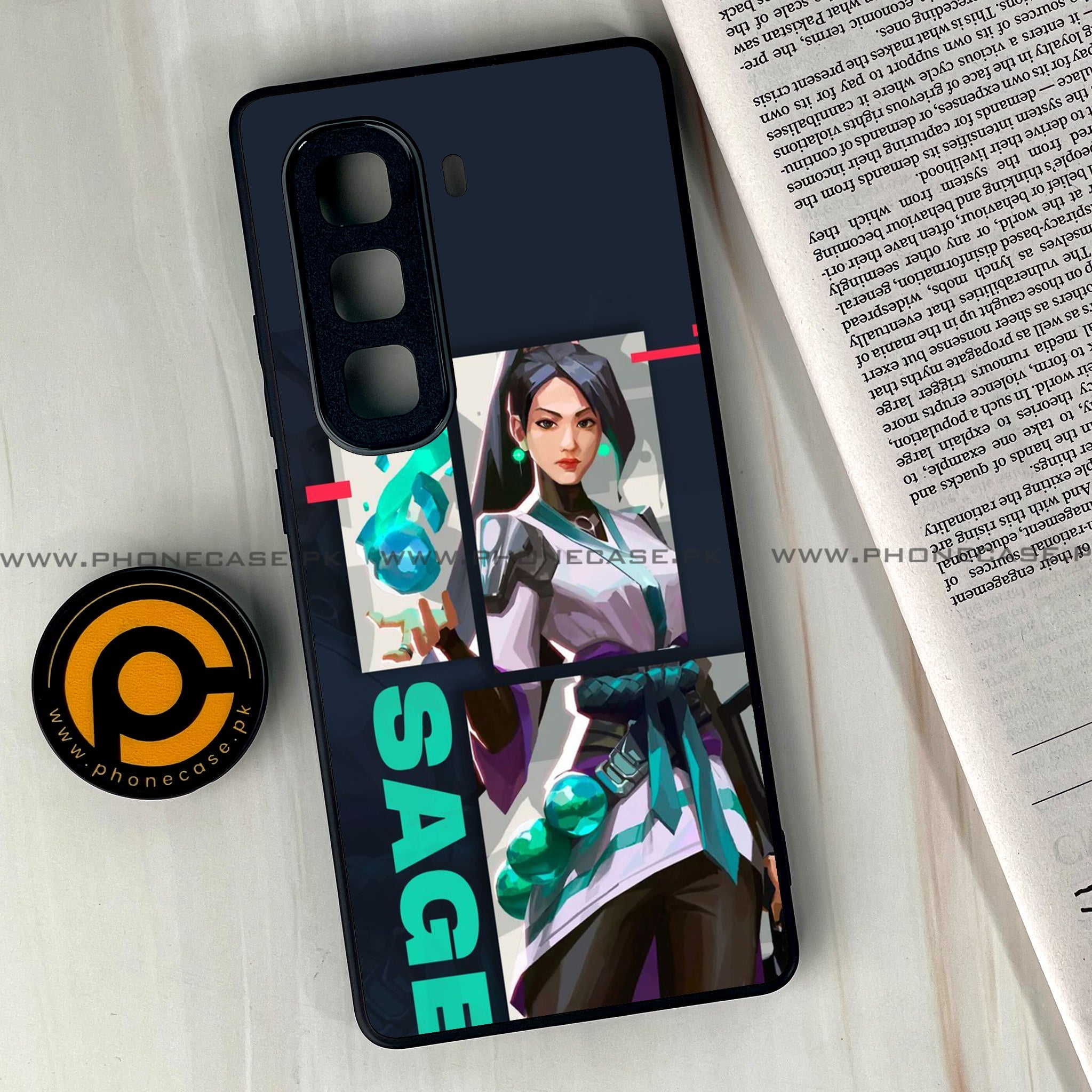 Infinix Hot 60 Pro Plus - Battle-Ready Series - Premium Metal Printed soft Bumper shock Proof Case