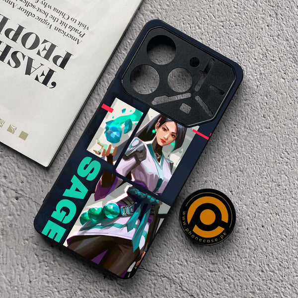 Tecno Pova 6 Neo - Battle-Ready Series - Premium Metal  Printed soft Bumper shock Proof Case