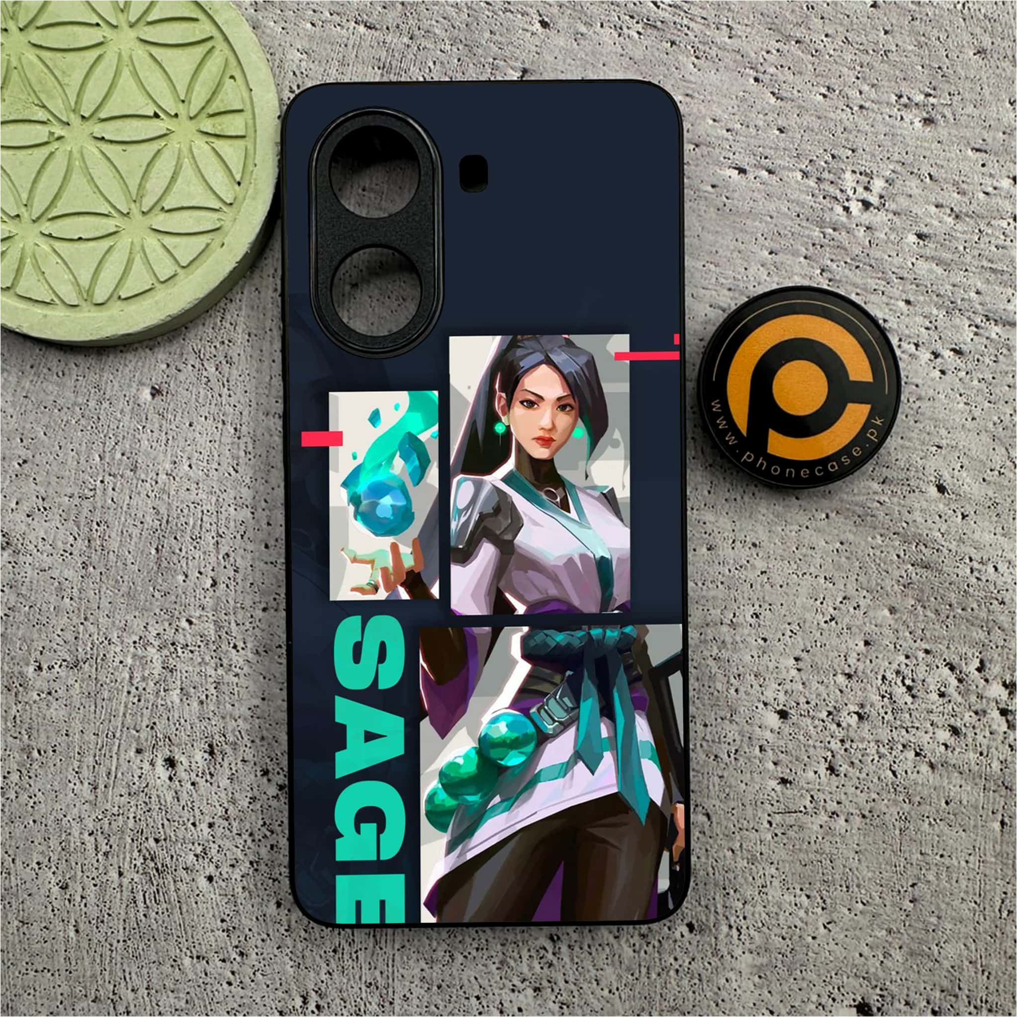 Xiaomi Poco X7 Pro 5G - Battle-Ready Series - Premium Metal  Printed soft Bumper shock Proof Case