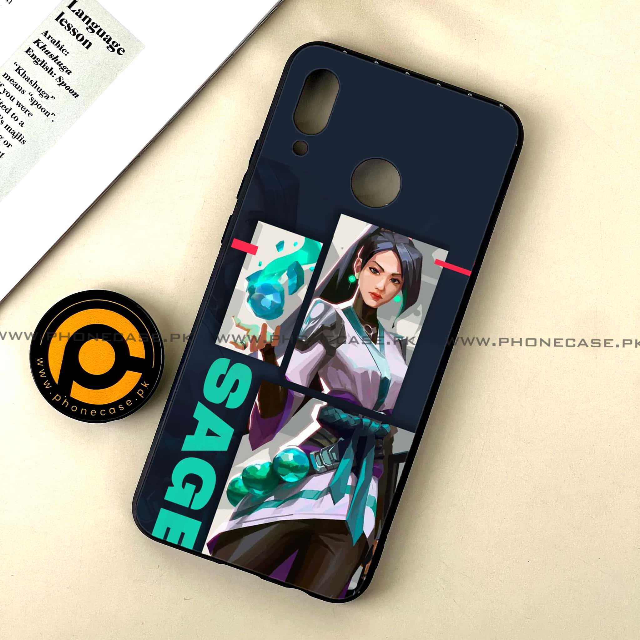 Huawei Nova 3 - Battle-Ready Series - Premium Printed Glass soft Bumper shock Proof Case