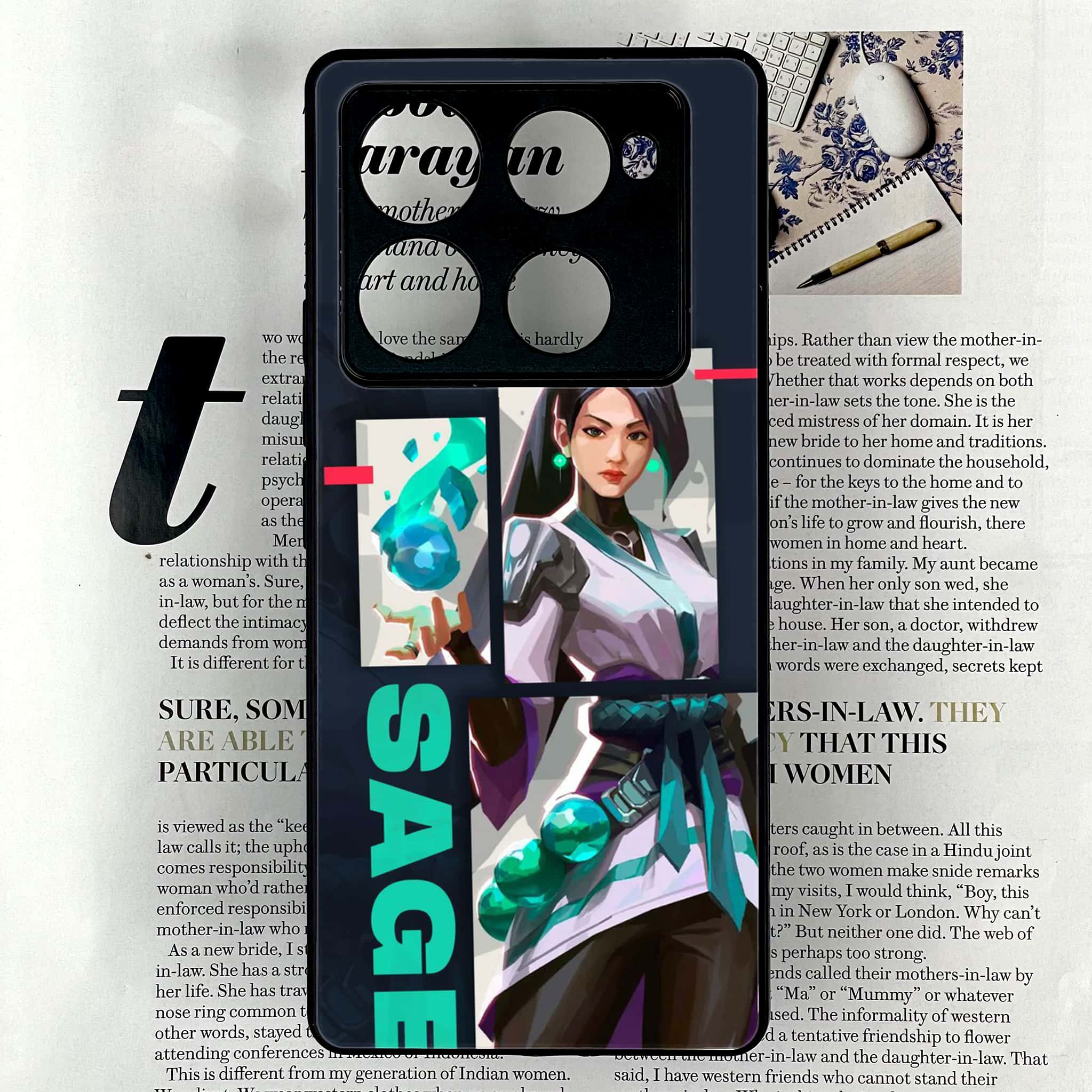 Infinix Note 40 Pro Plus - Battle Ready Series - Premium Metal Printed soft Bumper shock Proof Case