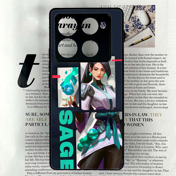 Infinix Note 40 Pro Plus - Battle Ready Series - Premium Metal Printed soft Bumper shock Proof Case