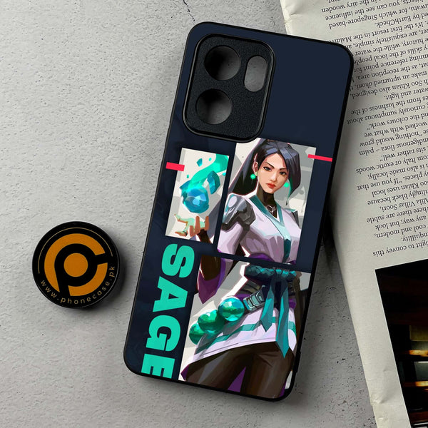 Oppo Reno 14F - Battle-Ready Series - Premium Metal Printed Soft Bumper Shockproof Case