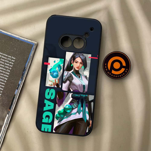 Nothing Phone (2a) - Battle-Ready Series - Premium Metal Printed soft Bumper Shock Proof Case