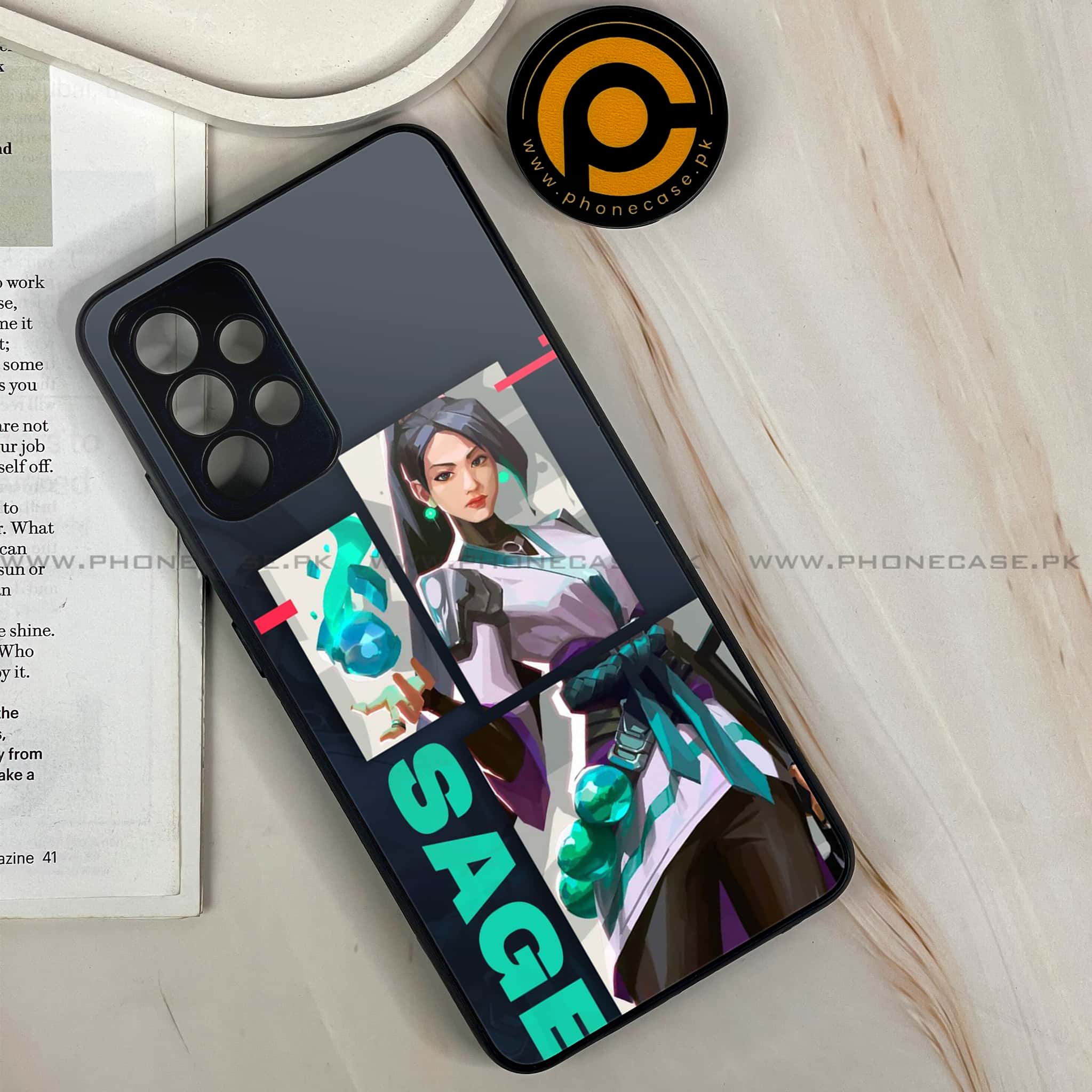 Galaxy A32 - Battle-Ready Series - Premium Printed Glass soft Bumper shock Proof Case