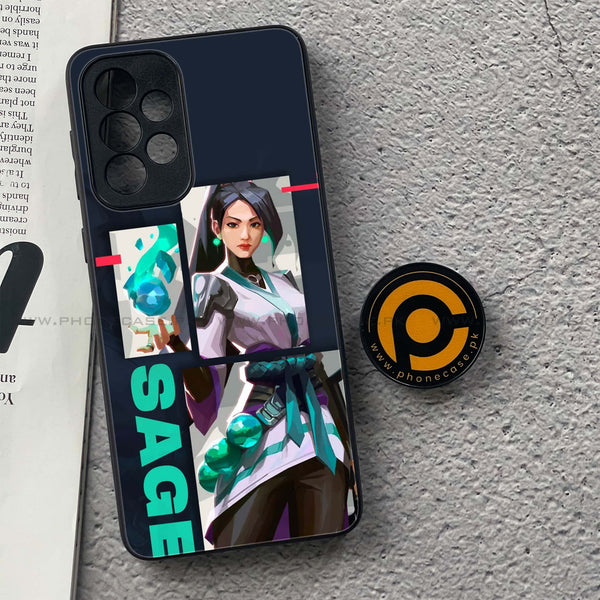 Samsung Galaxy A33- Battle-Ready Design 1- Premium Printed Glass soft Bumper shock Proof Case CS-49665