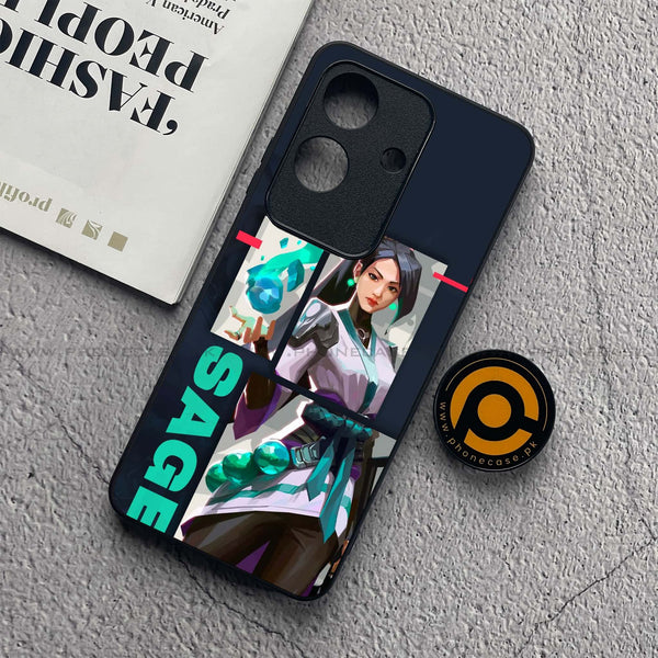 Realme Note 60x - Battle-Ready Series - Premium Metal  Printed soft Bumper shock Proof Case