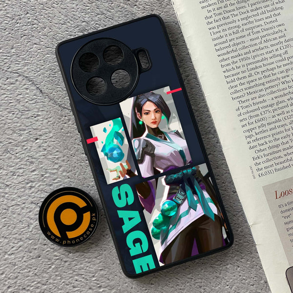 Tecno Spark 20 pro plus - Battle-Ready Series - Premium Metal Printed soft Bumper shock Proof Case