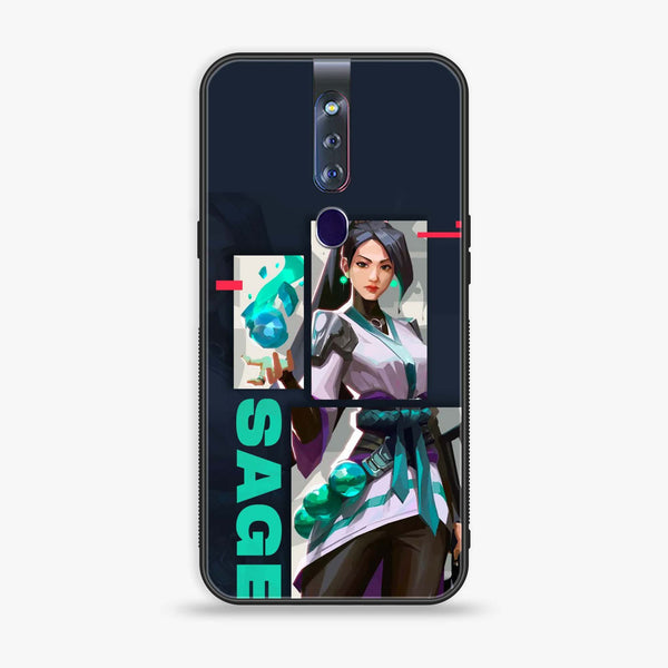 Oppo F11 Pro Battle-Ready Series Premium Printed Glass soft Bumper shock Proof Case