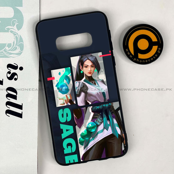 Galaxy S10e - Battle-Ready Series - Premium Printed Glass soft Bumper shock Proof Case