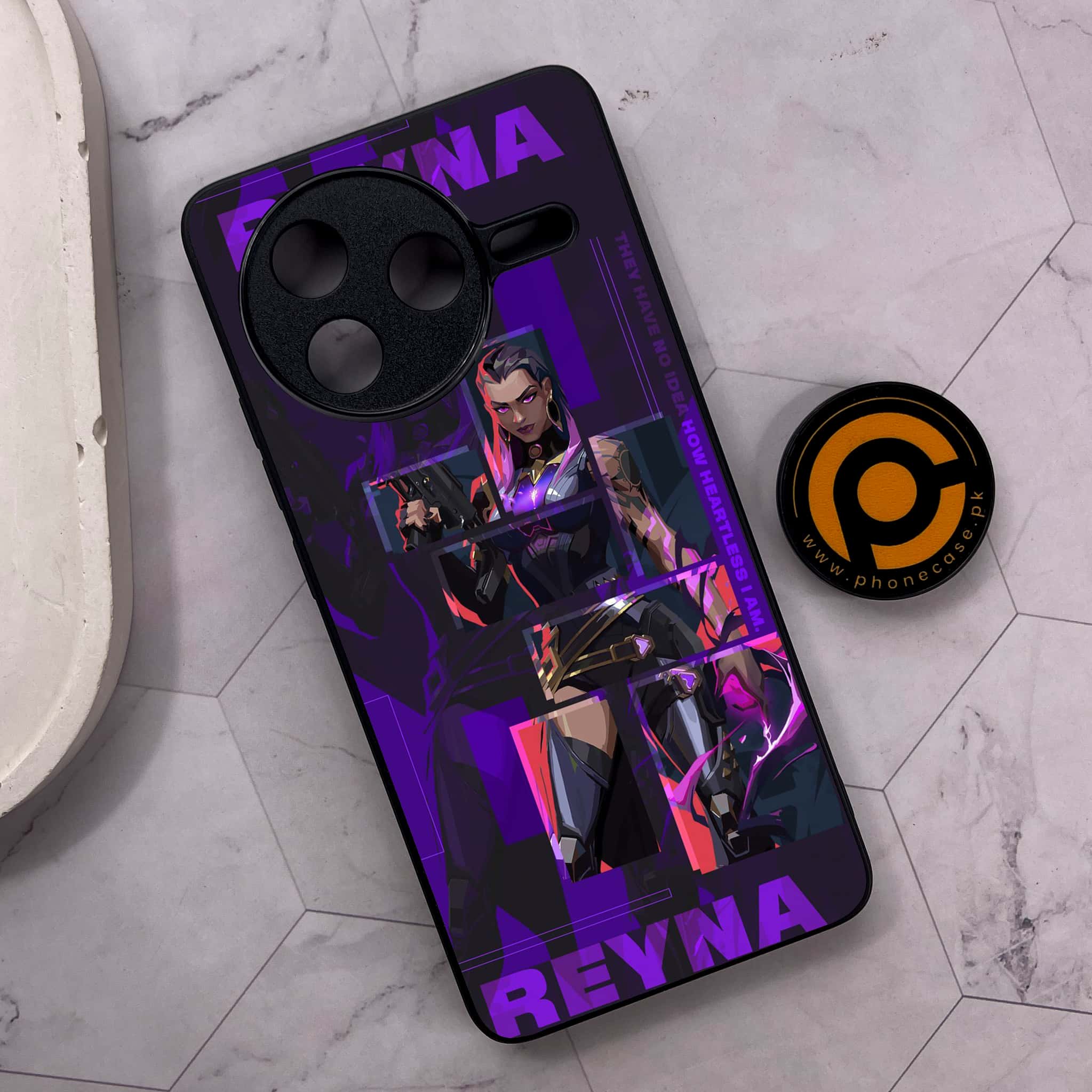 Xiaomi Poco F7 Pro 5G - Battle-Ready Series - Premium Metal Printed soft Bumper shock Proof Case