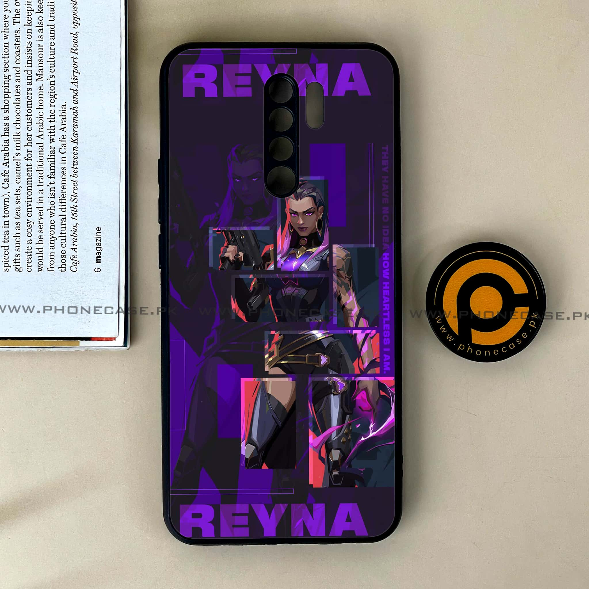 Xiaomi Redmi 9 - Battle-Ready Series - Premium Printed Glass soft Bumper shock Proof Case