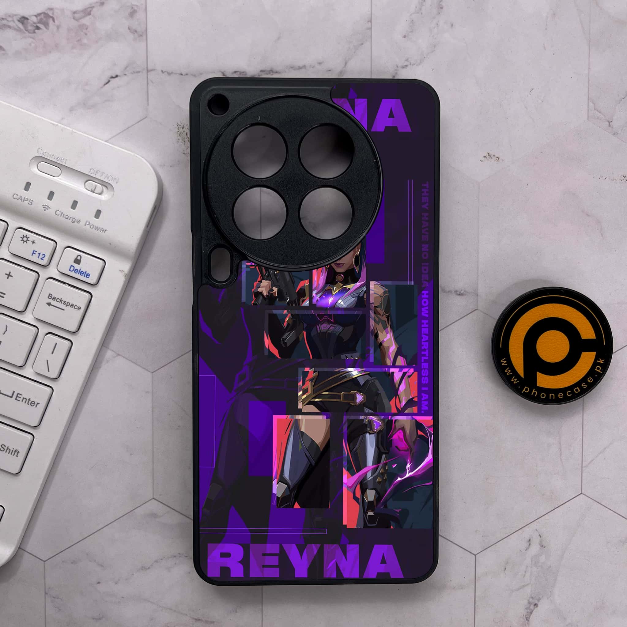 Tecno Camon 30 Premier - Battle-Ready Series - Premium Metal Printed soft Bumper shock Proof Case