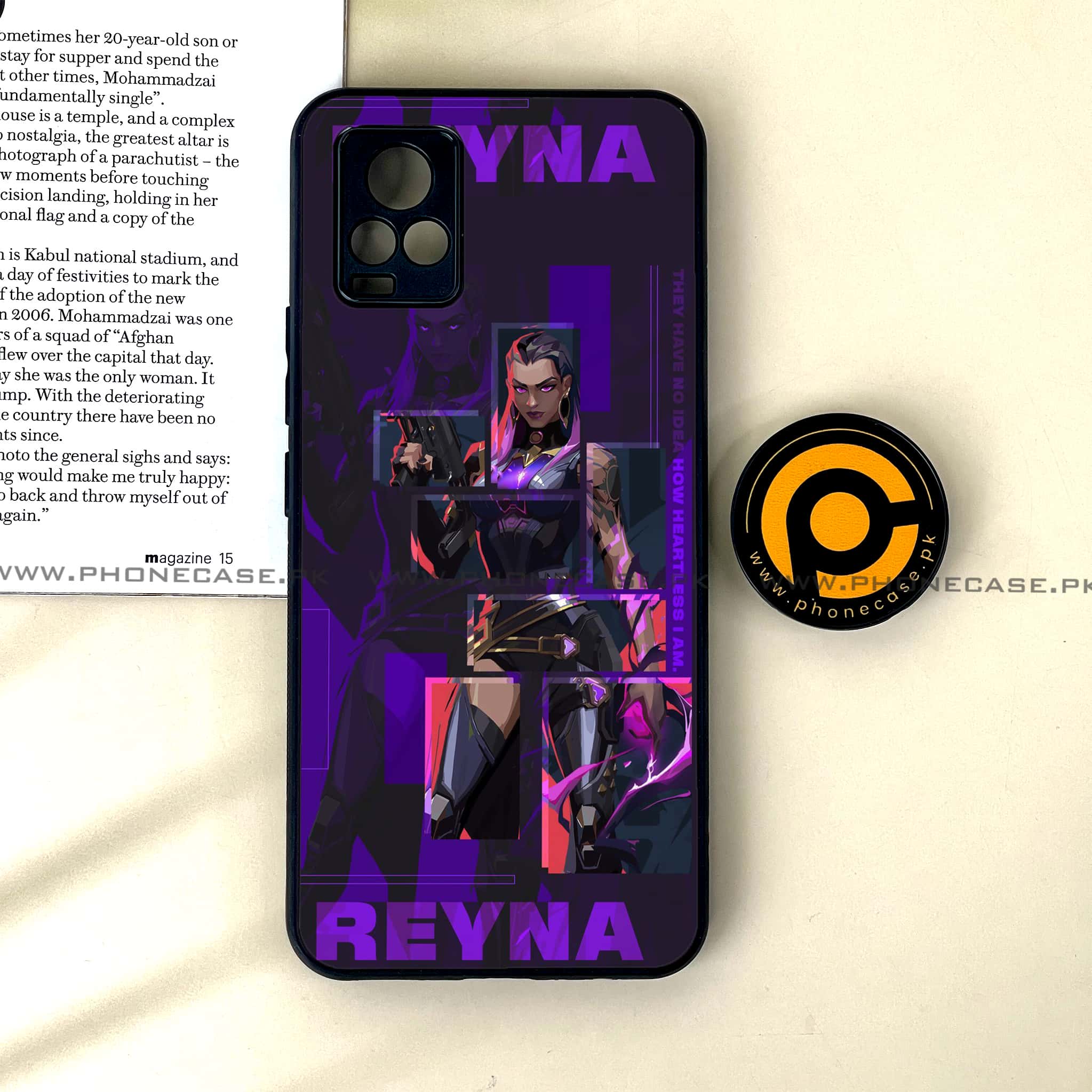Vivo V20 - Battle-Ready Series - Premium Printed Glass soft Bumper shock Proof Case