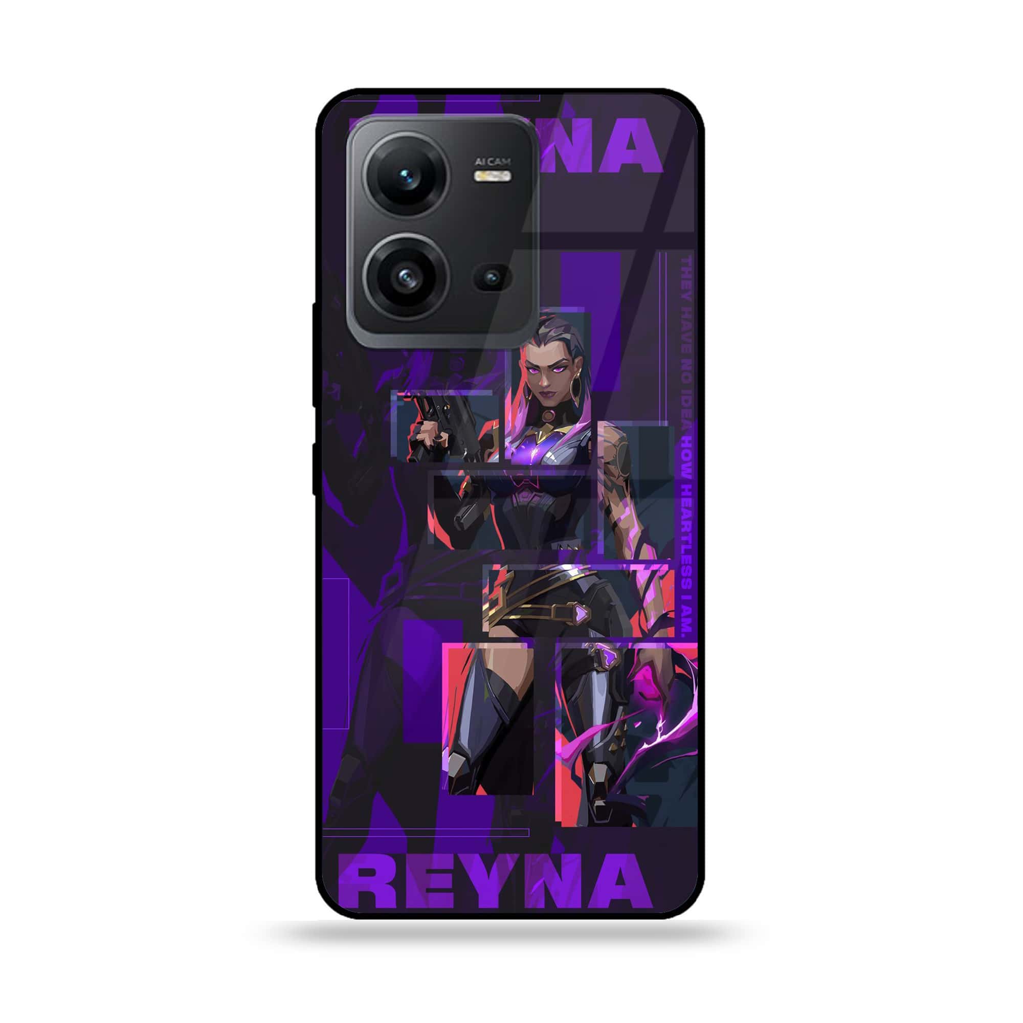 Vivo V25 5G - Battle-Ready Series - Premium Printed Glass soft Bumper shock Proof Case