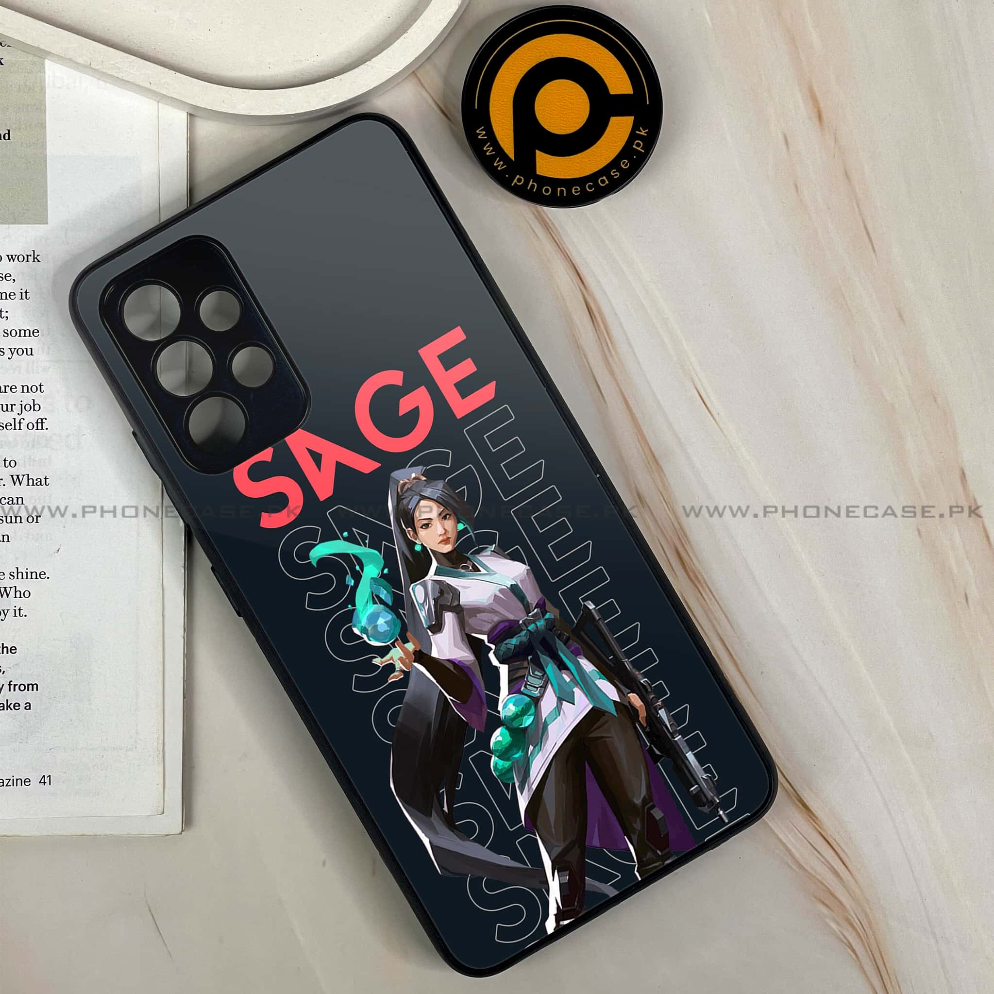 Galaxy A32 - Battle-Ready Series - Premium Printed Glass soft Bumper shock Proof Case