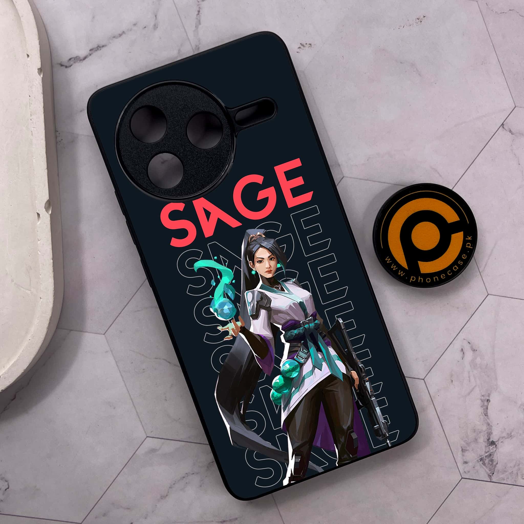 Xiaomi Poco F7 Pro 5G - Battle-Ready Series - Premium Metal Printed soft Bumper shock Proof Case