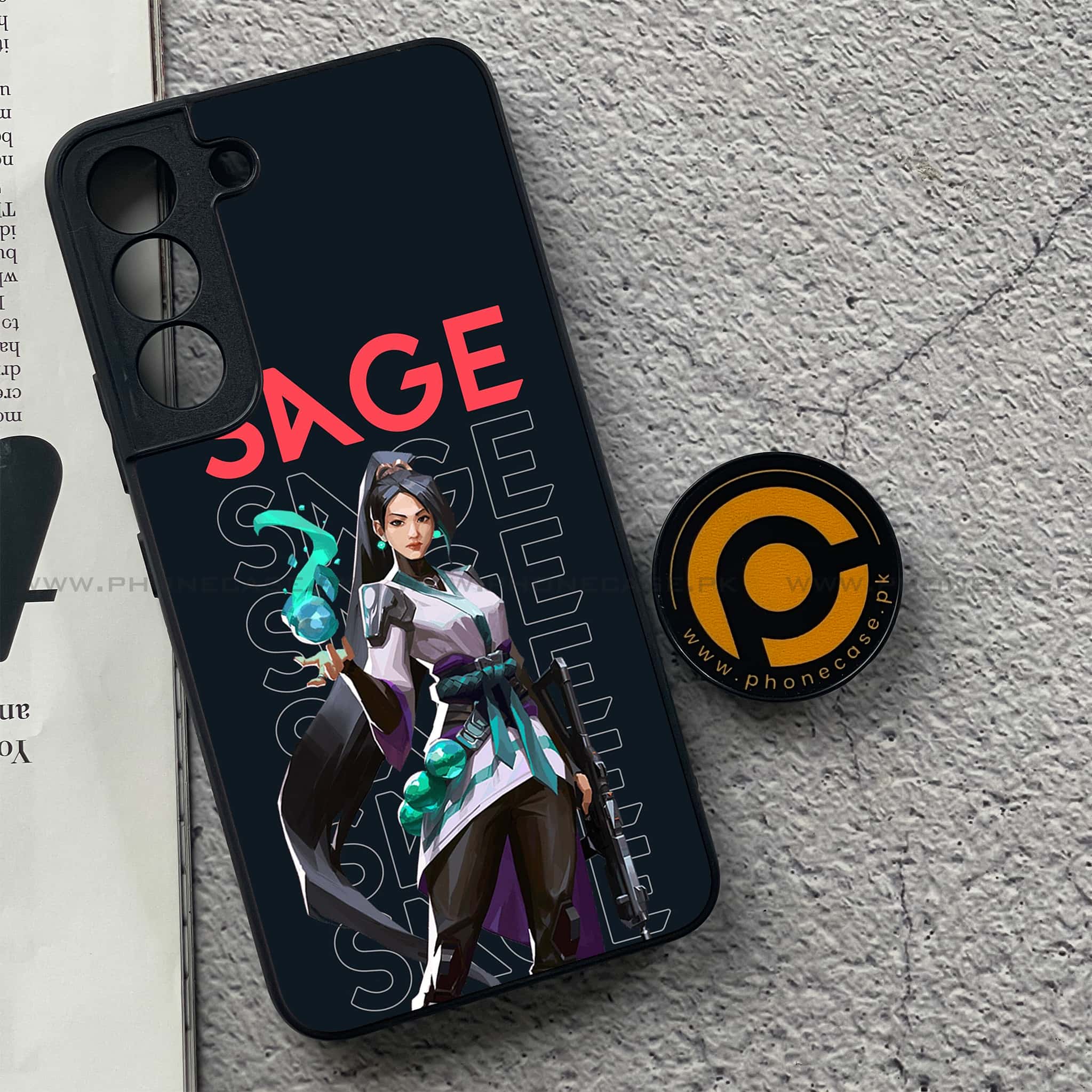 Samsung Galaxy S22 - Battle-Ready Series - Premium Metal Printed soft Bumper shock Proof Case
