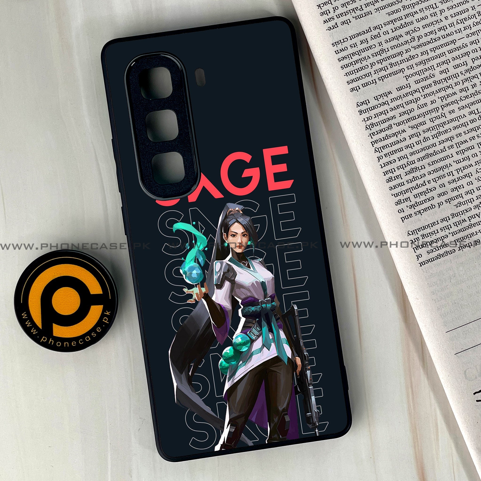 Infinix Hot 60 Pro Plus - Battle-Ready Series - Premium Metal Printed soft Bumper shock Proof Case