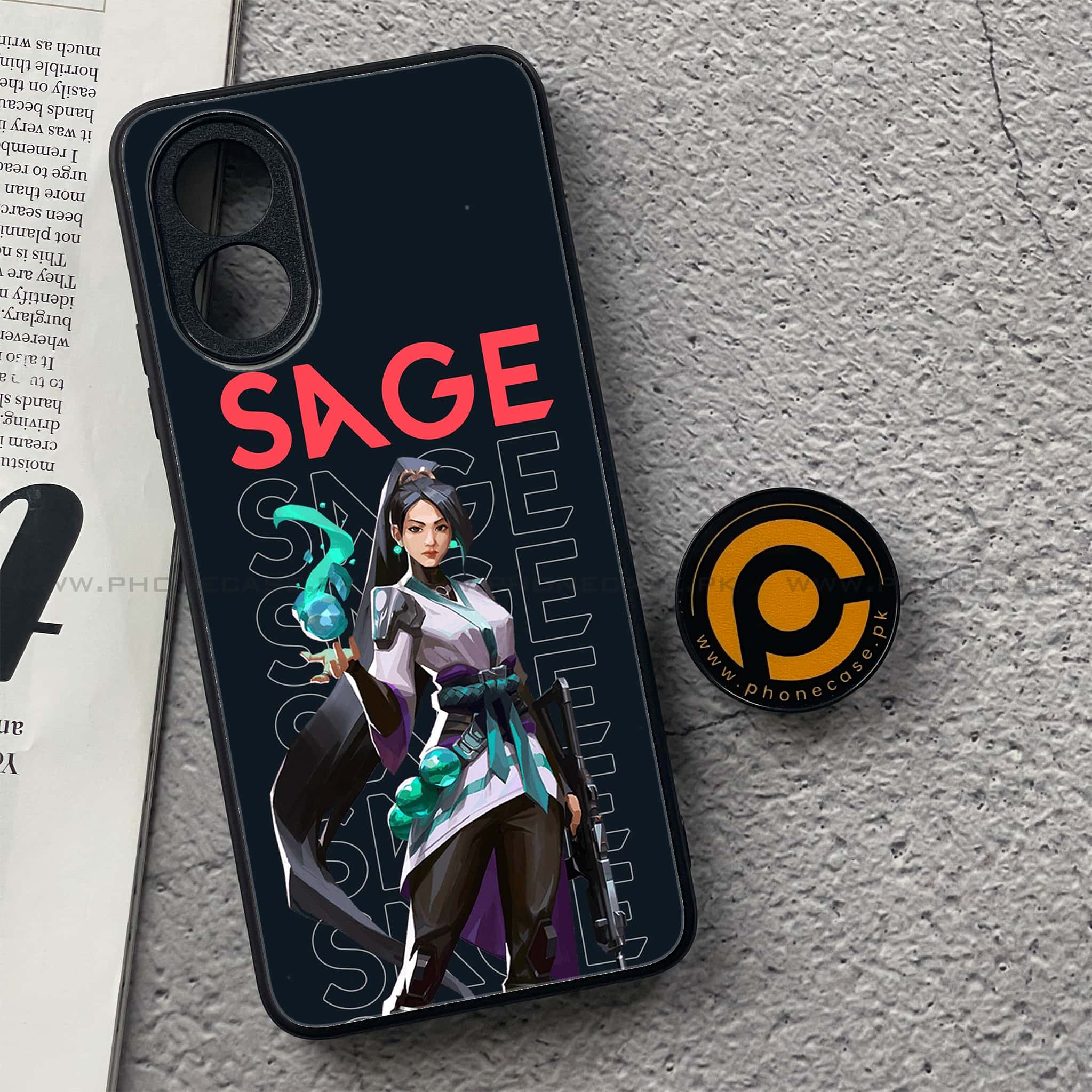 Oppo A18 4G - Battle-Ready Series - Premium Metal  Printed soft Bumper shock Proof Case
