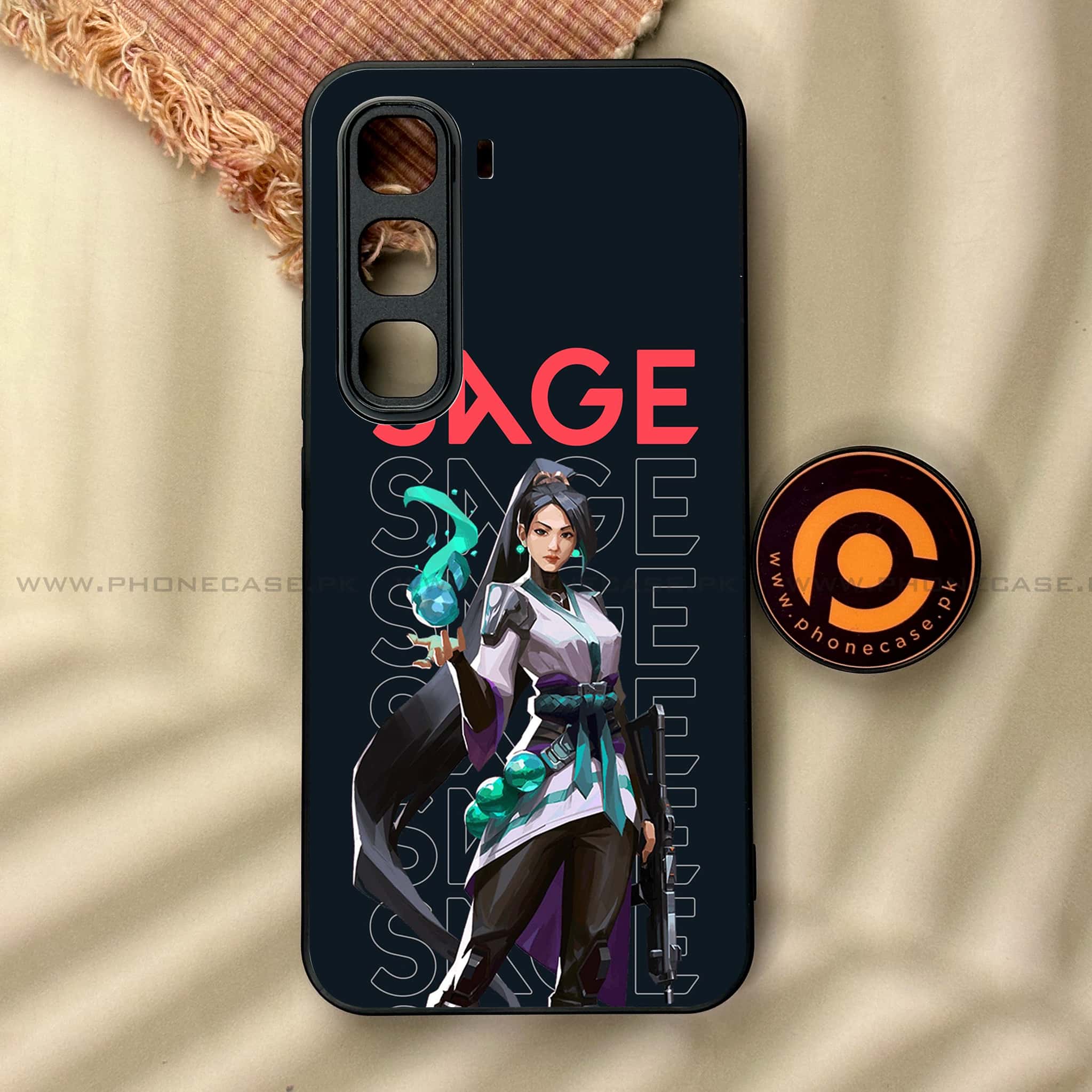 Infinix Hot 60 Pro - Battle-Ready Series - Premium Metal Printed soft Bumper shock Proof Case