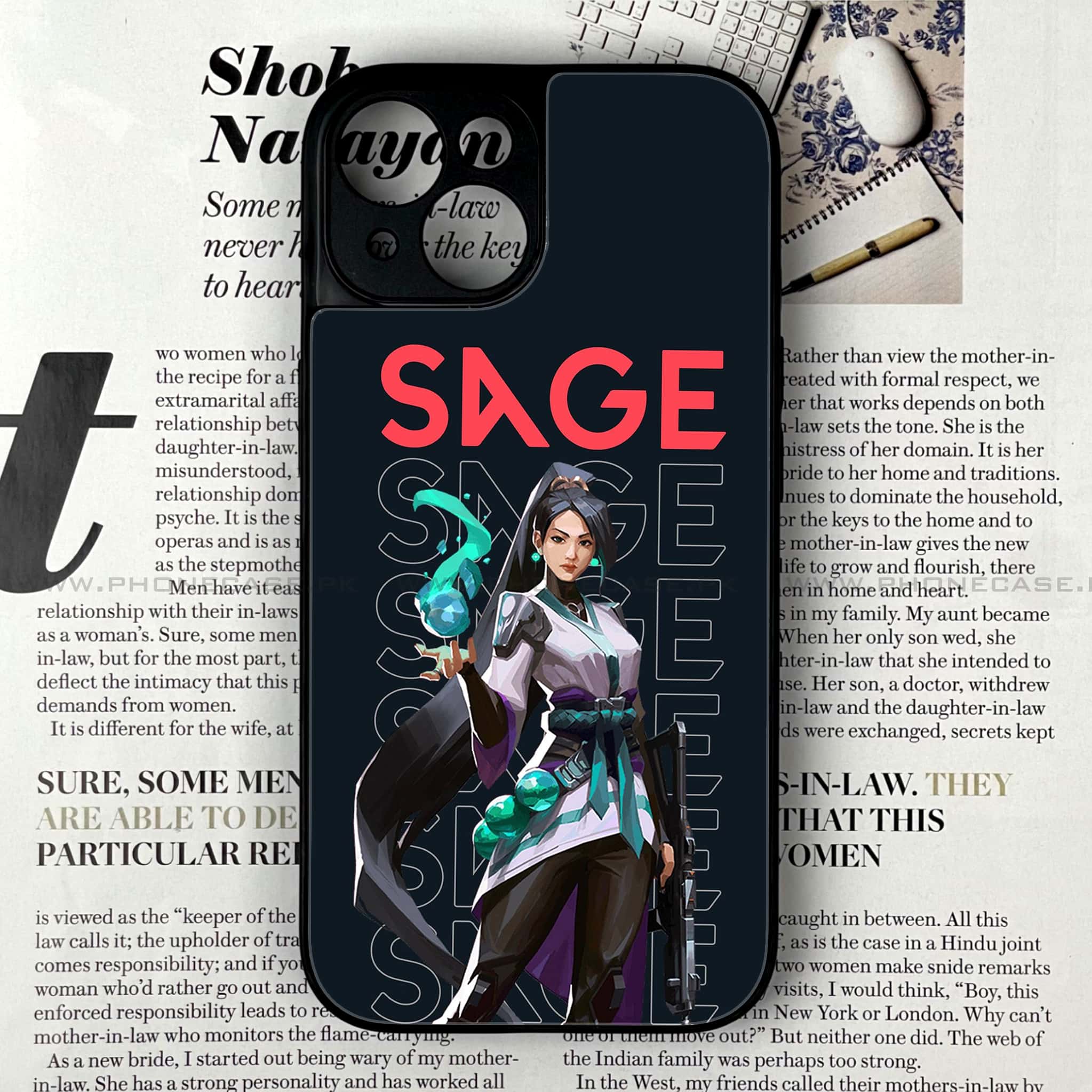 iPhone 14 - Battle-Ready Series - Premium Metal Printed soft Bumper shock Proof Case