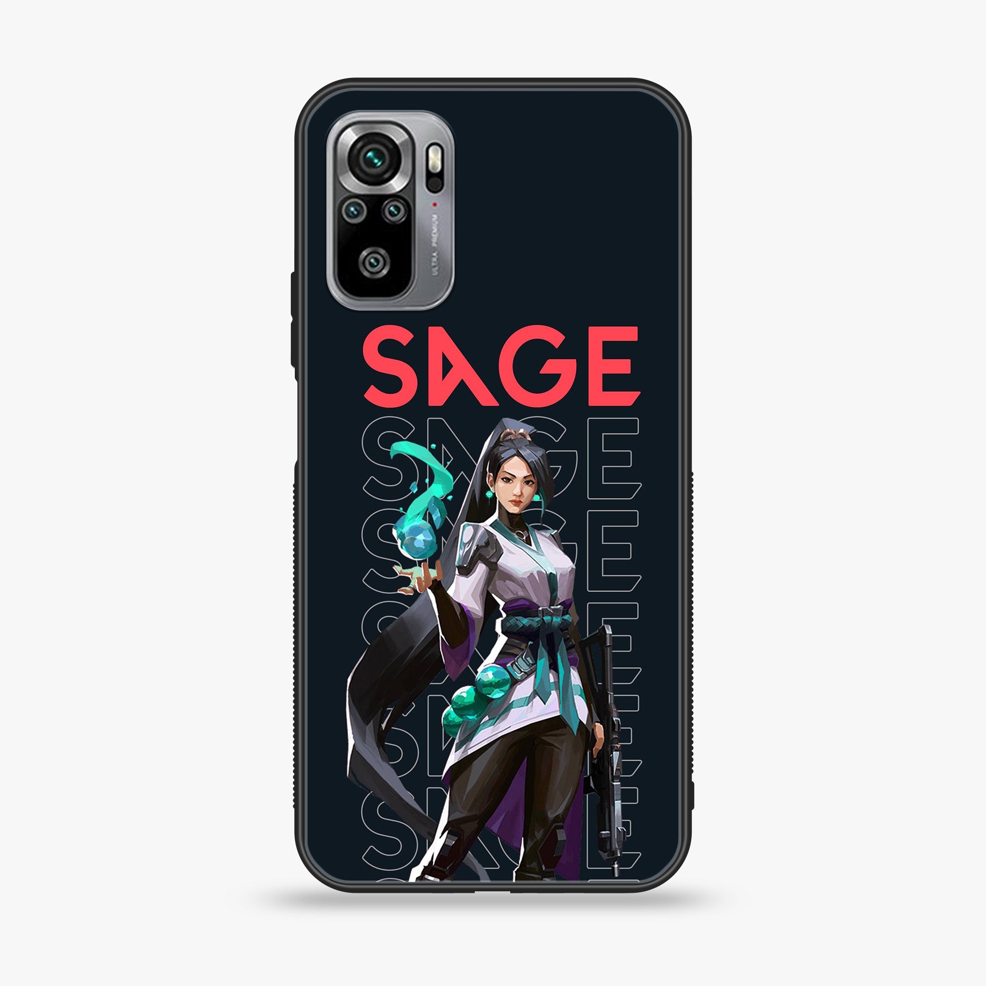 Xiaomi Redmi Note 10S- Battle-Ready - Premium Printed Glass soft Bumper shock Proof Case