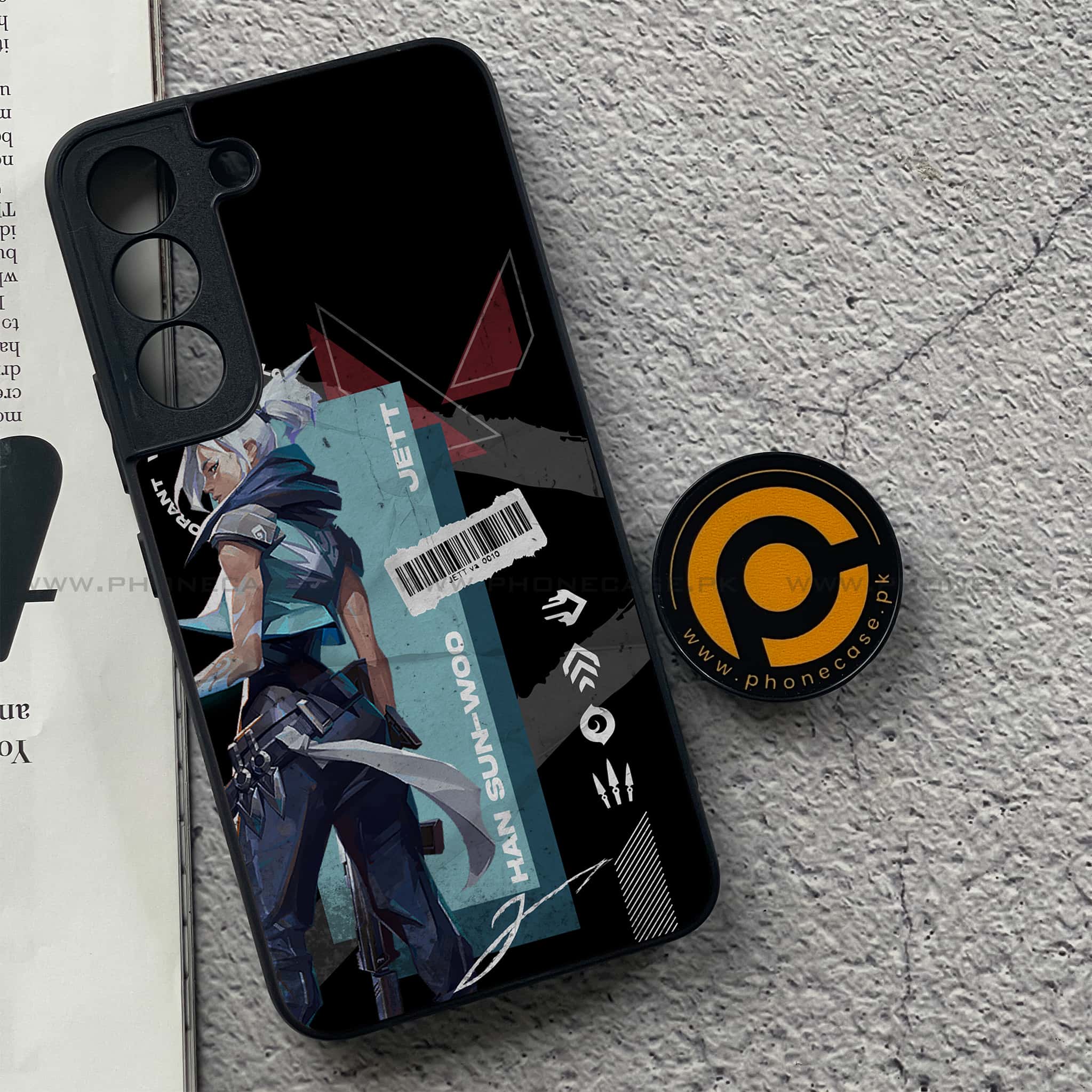 Samsung Galaxy S22 - Battle-Ready Series - Premium Metal Printed soft Bumper shock Proof Case
