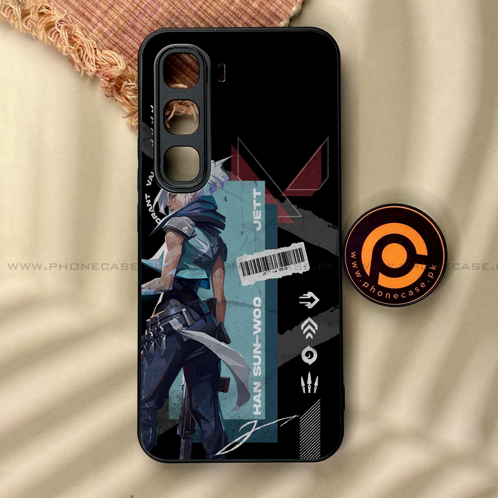 Infinix Hot 60 Pro - Battle-Ready Series - Premium Metal Printed soft Bumper shock Proof Case
